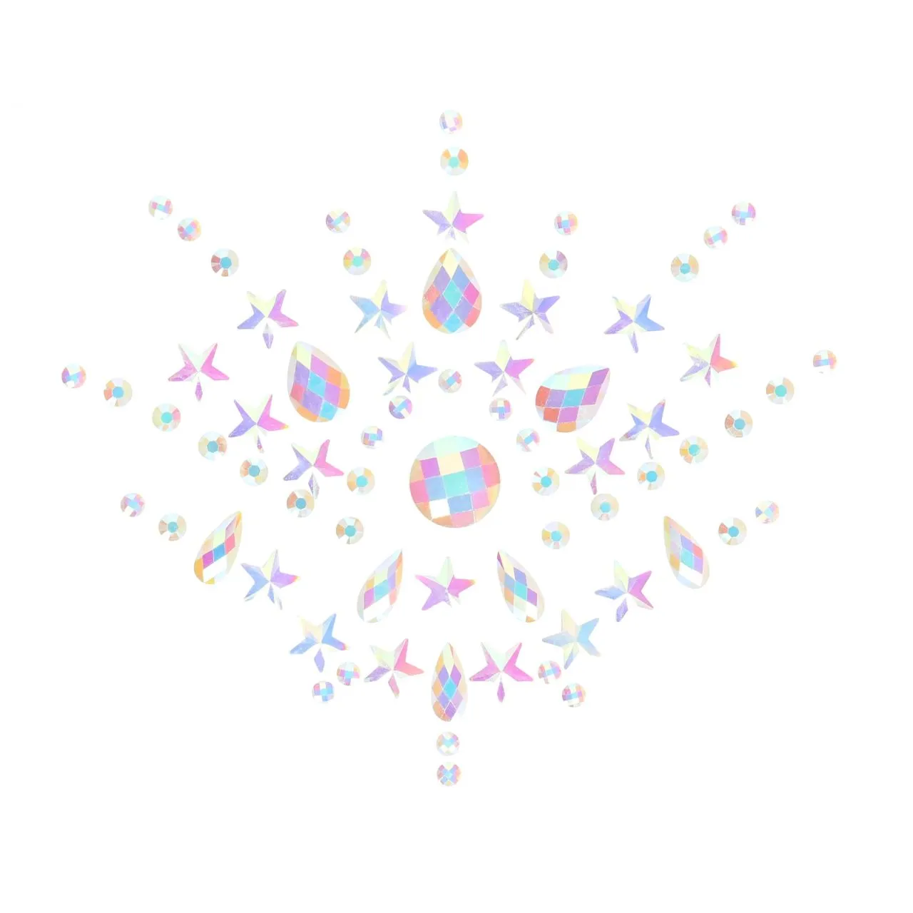 декоративное украшение (камни) на клеевой основе body jewelry stickers - chest - glow in the dark - в Мурманске