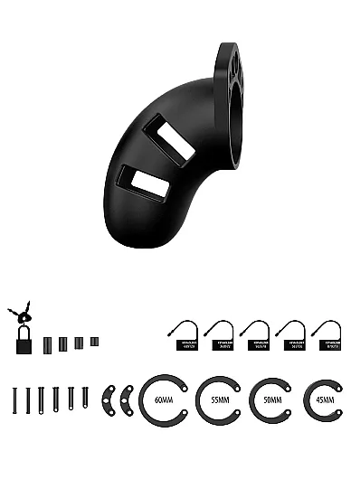 мужской пояс верности silicone cock cage model 20 - chastity - 3.5" в Мурманске