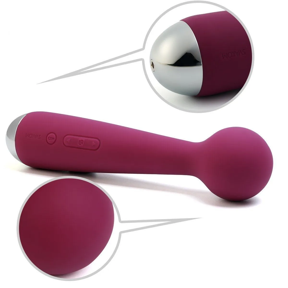 универсальный массажер с насадкой svakom emma, фиолетовый в Мурманске