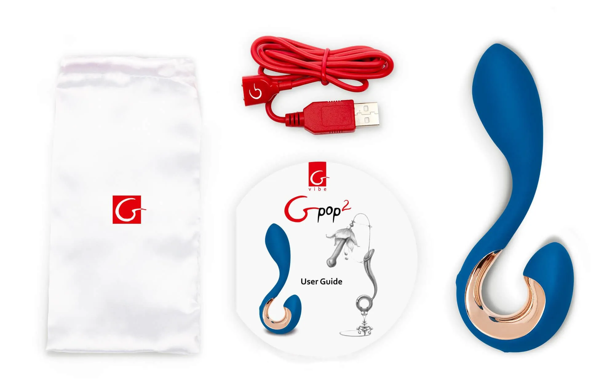 вибратор универсальный gvibe gpop2, синий в Мурманске