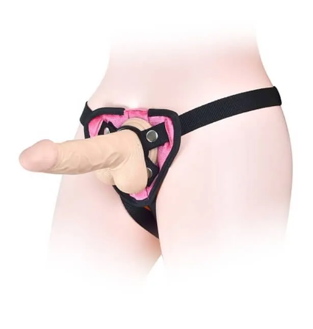 трусики для страпона lovetoy orgasm cozy harness, розовые в Мурманске