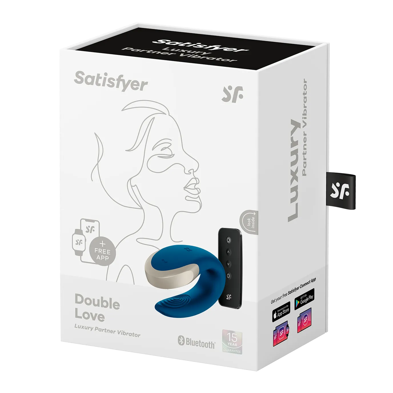 Виброcтимулятор Satisfyer Double Love Connect App blue 002446SA