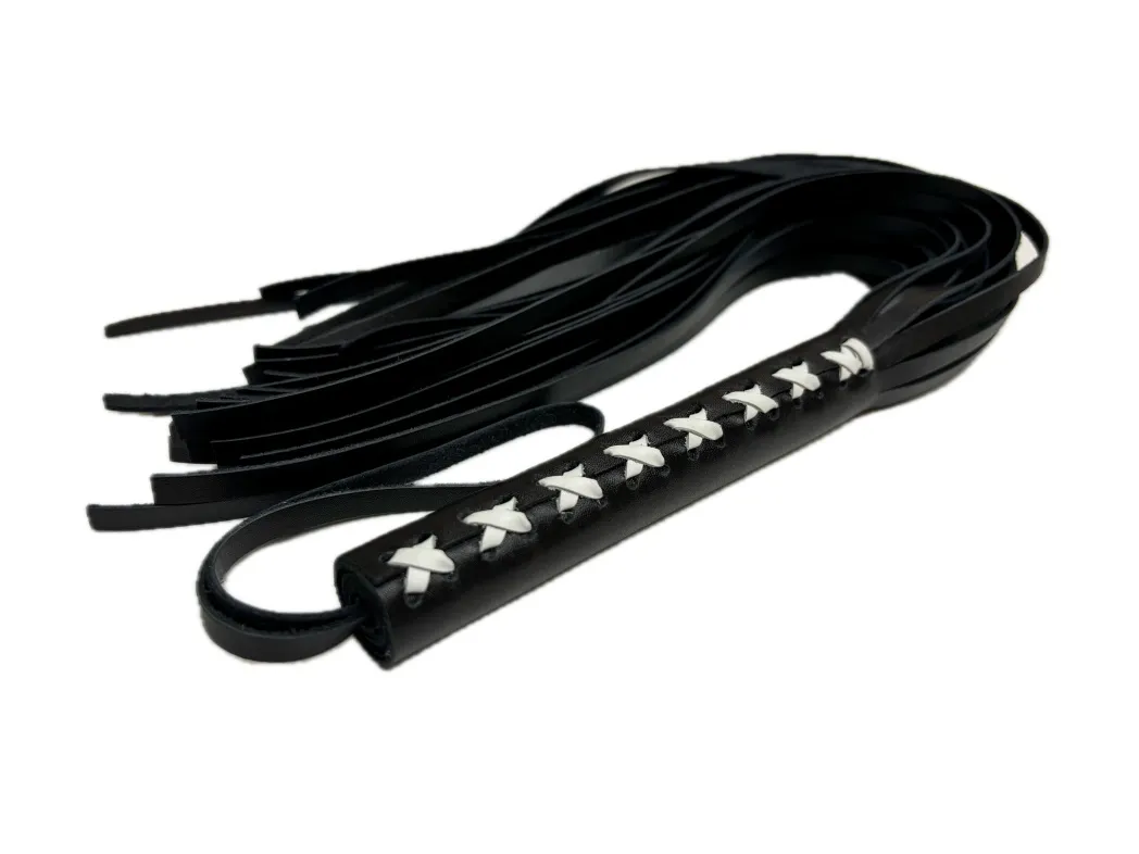 плеть кожаная с белым плетением 6019-2ars в Мурманске