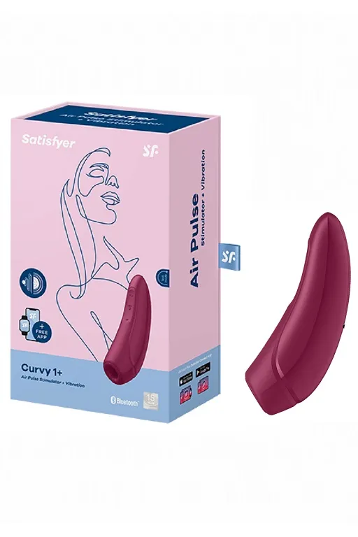 вакуумный массажер с вибрацией satisfyer curvy 1 plus rose red 001821sa в Мурманске