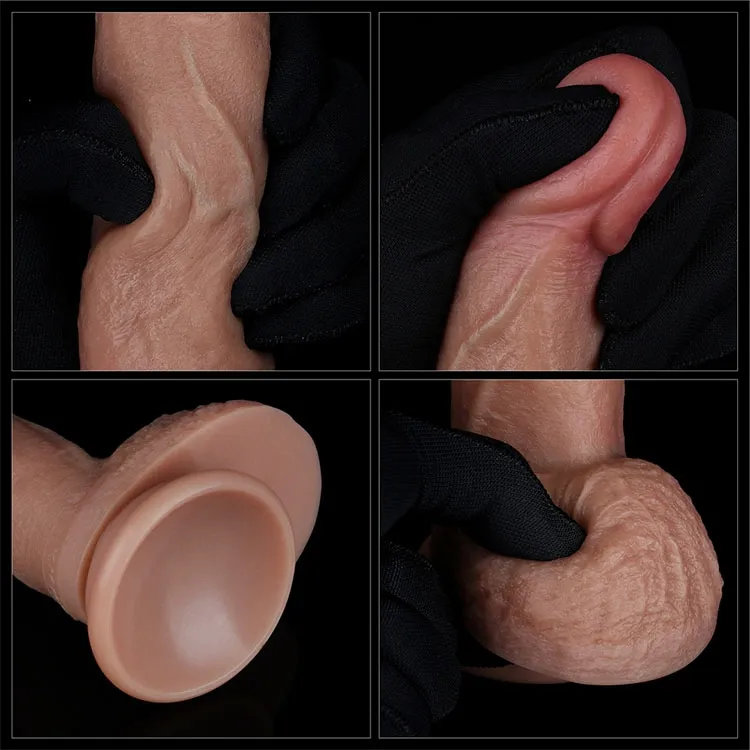 фаллоимитатор реалистичный lovetoy на присоске 18 см, телесный в Мурманске