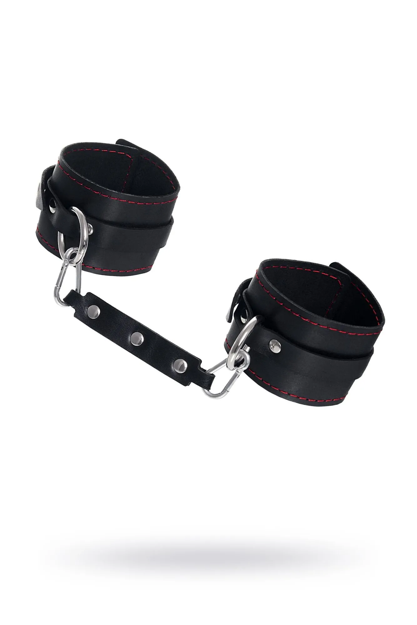 оковы pecado bdsm, однослойные с контрастной строчкой, натуральная кожа, черные в Мурманске