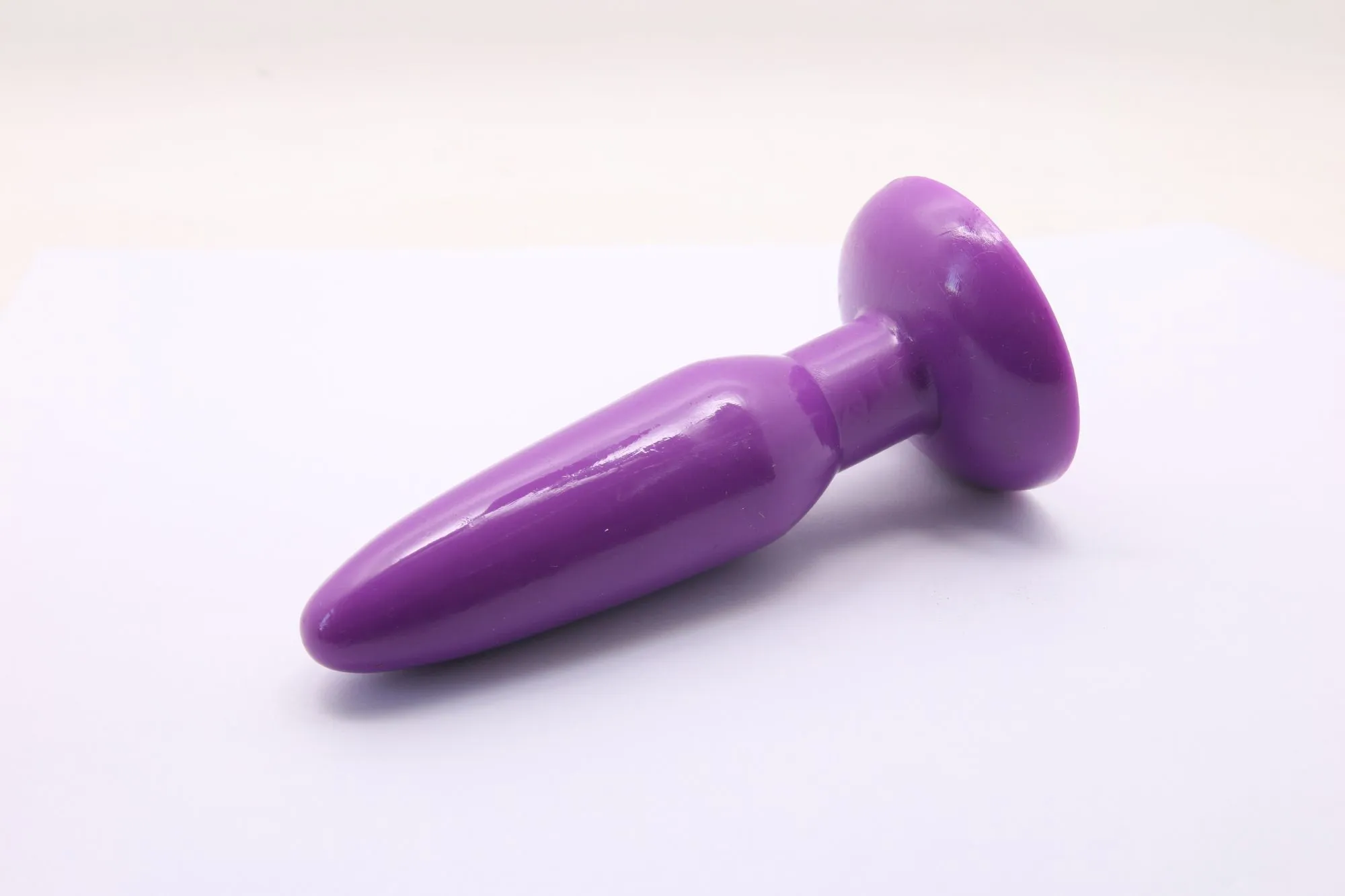 анальная пробка с присоской 3,7 см purple bi-017001r в Мурманске