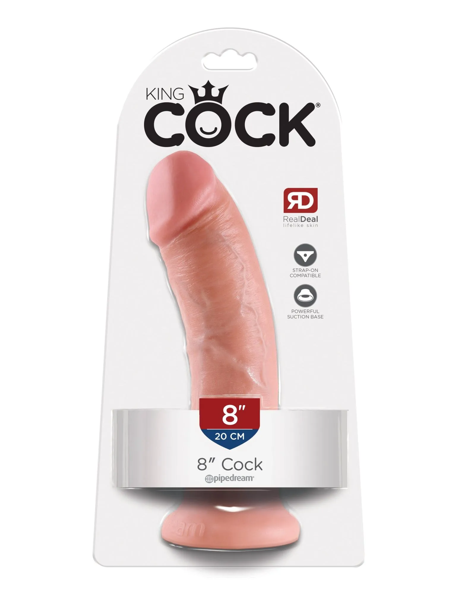 фаллоимитатор king cock 8" cock - flesh pipedream 550321pd в Мурманске