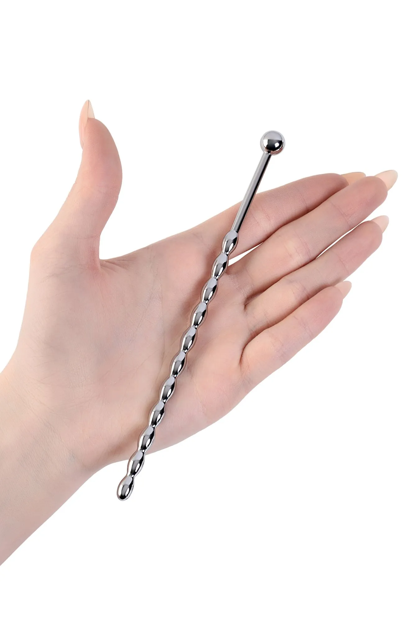 уретральный плаг-косичка metal by toyfa длинный, серебряный в Мурманске