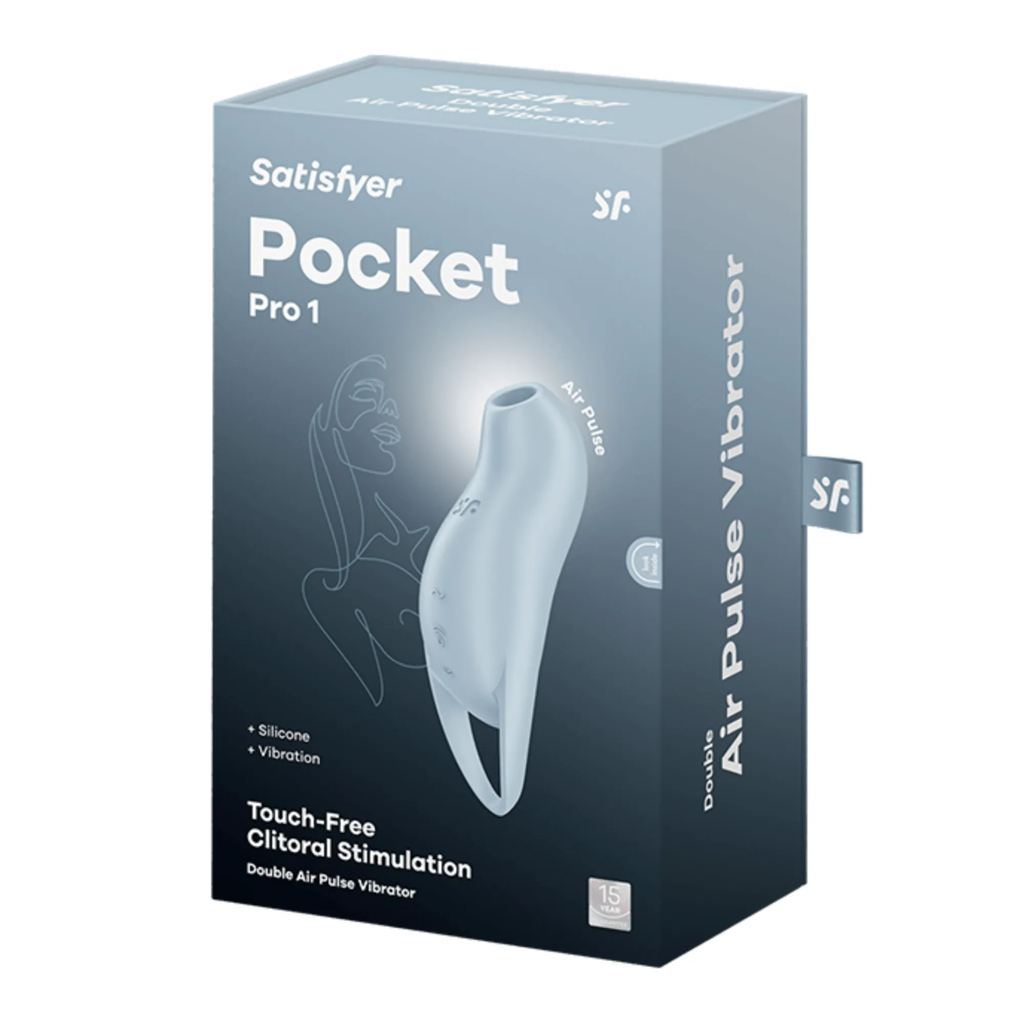 вакуумный массажер satisfyer pocket pro 1 light blue 045160sa в Мурманске