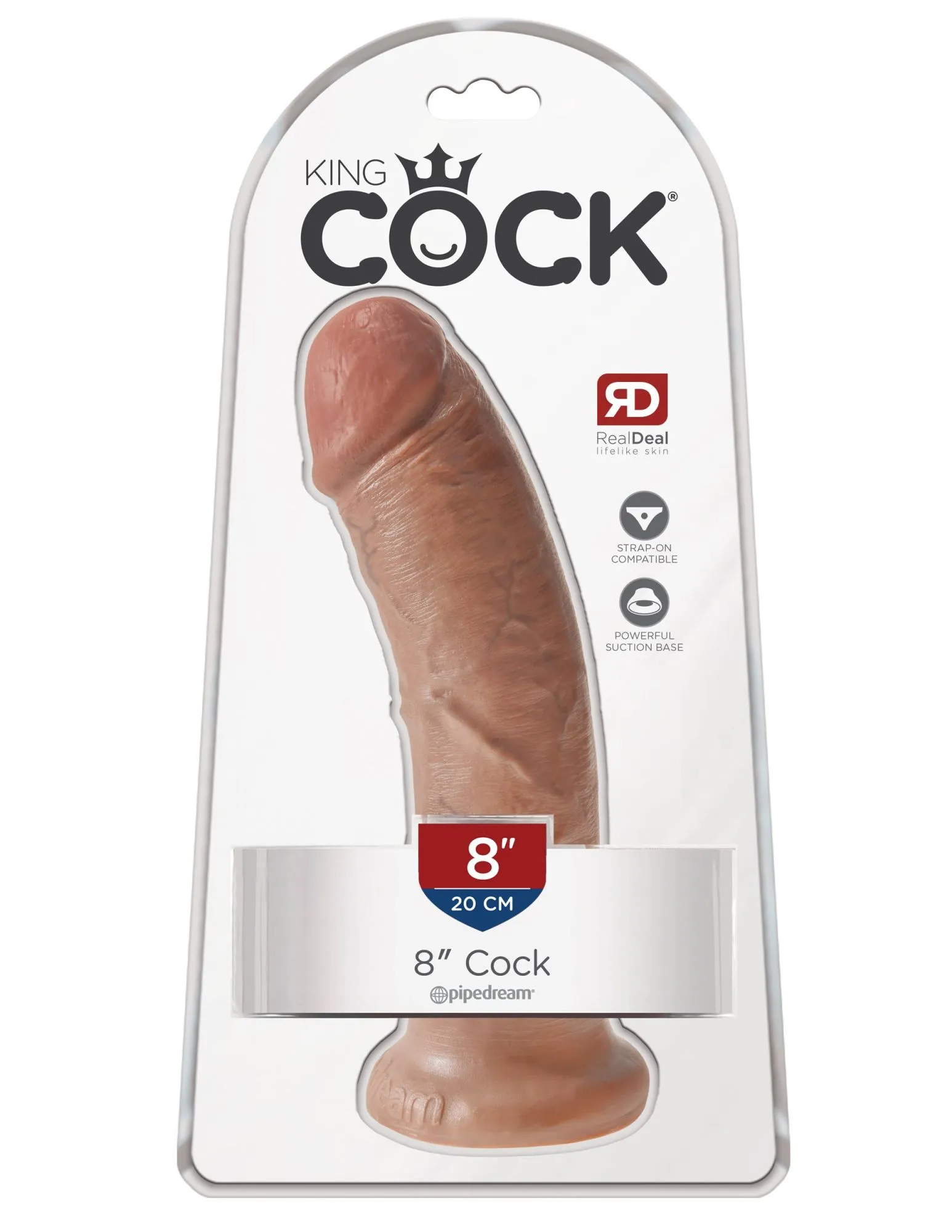 фаллоимитатор king cock 8" мулат cock - flesh pipedream 550322pd в Мурманске