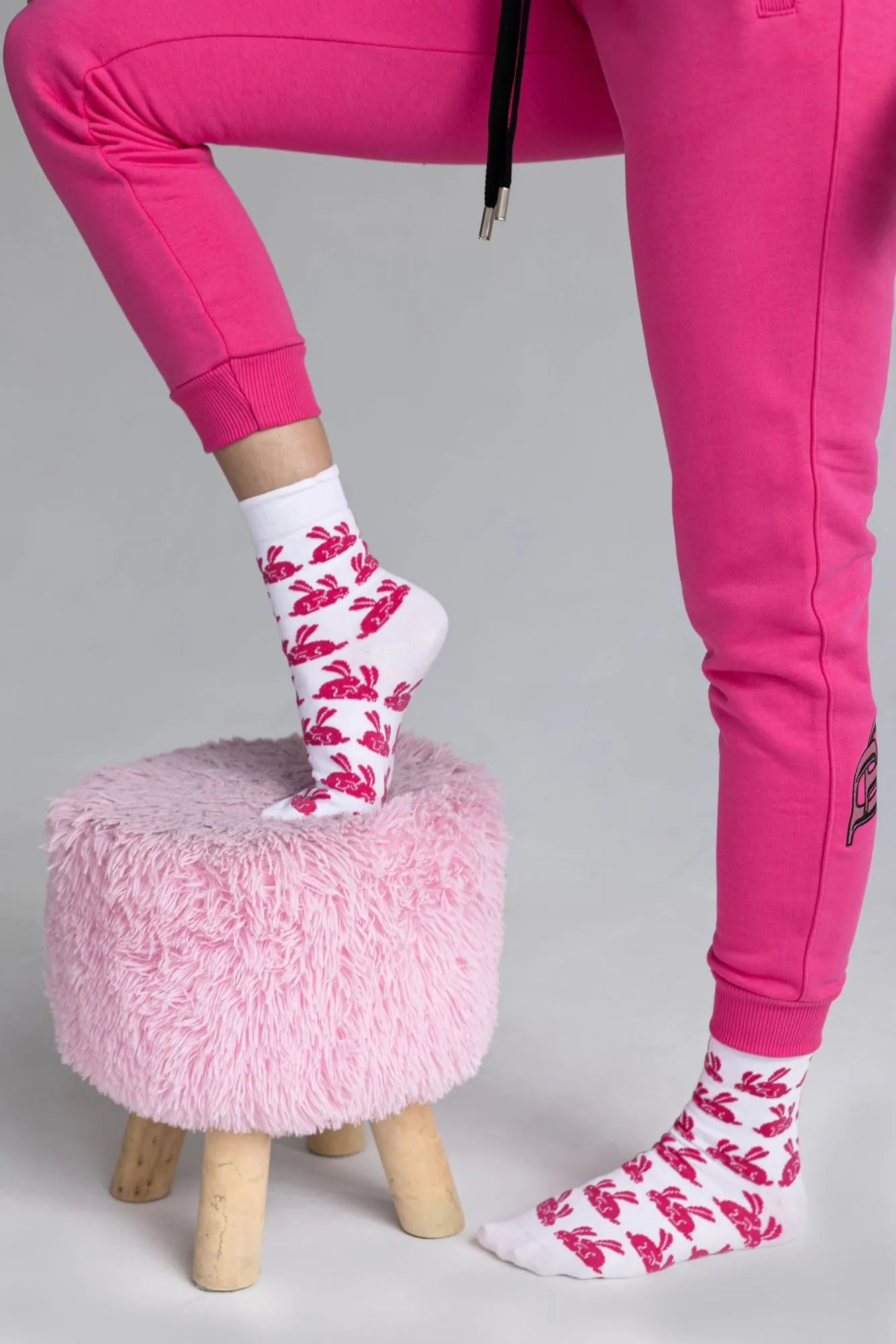 Носки PINK RABBIT женские (белые, 23-25)