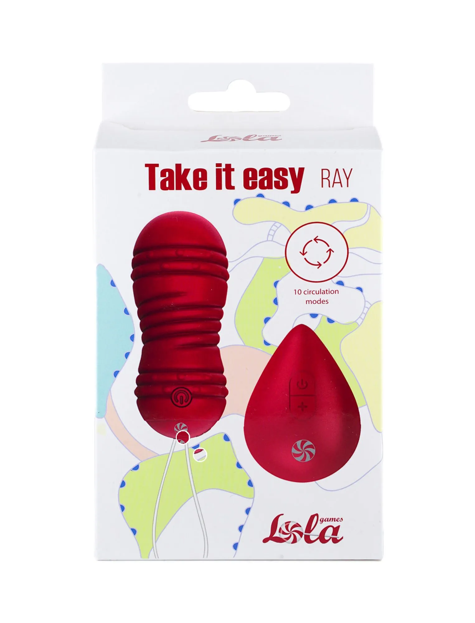 виброшарики с циркуляцией на пульте управления take it easy ray wine red 9021-12lola в Мурманске