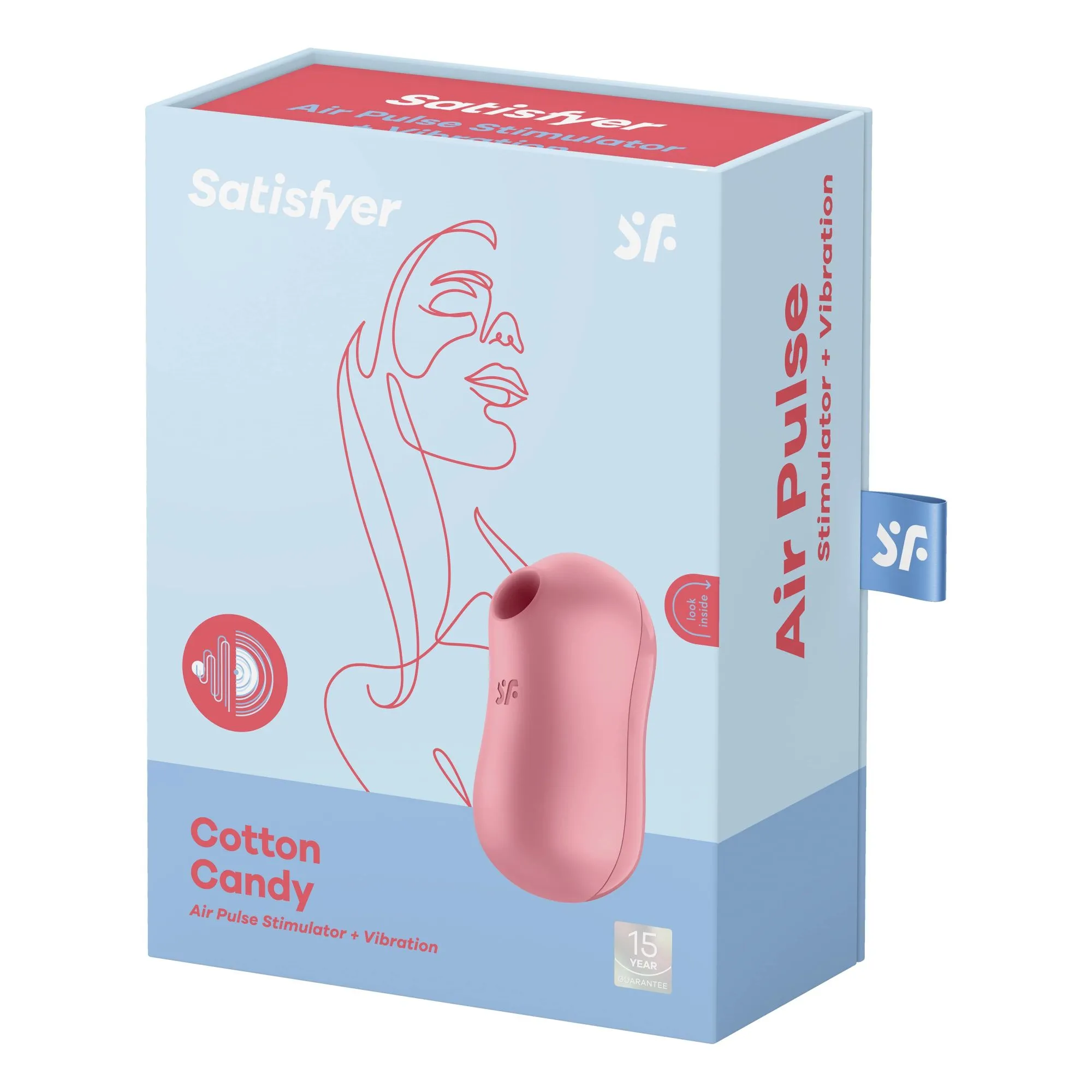 вакуумный массажер satisfyer cotton candy light red 037219sa в Мурманске