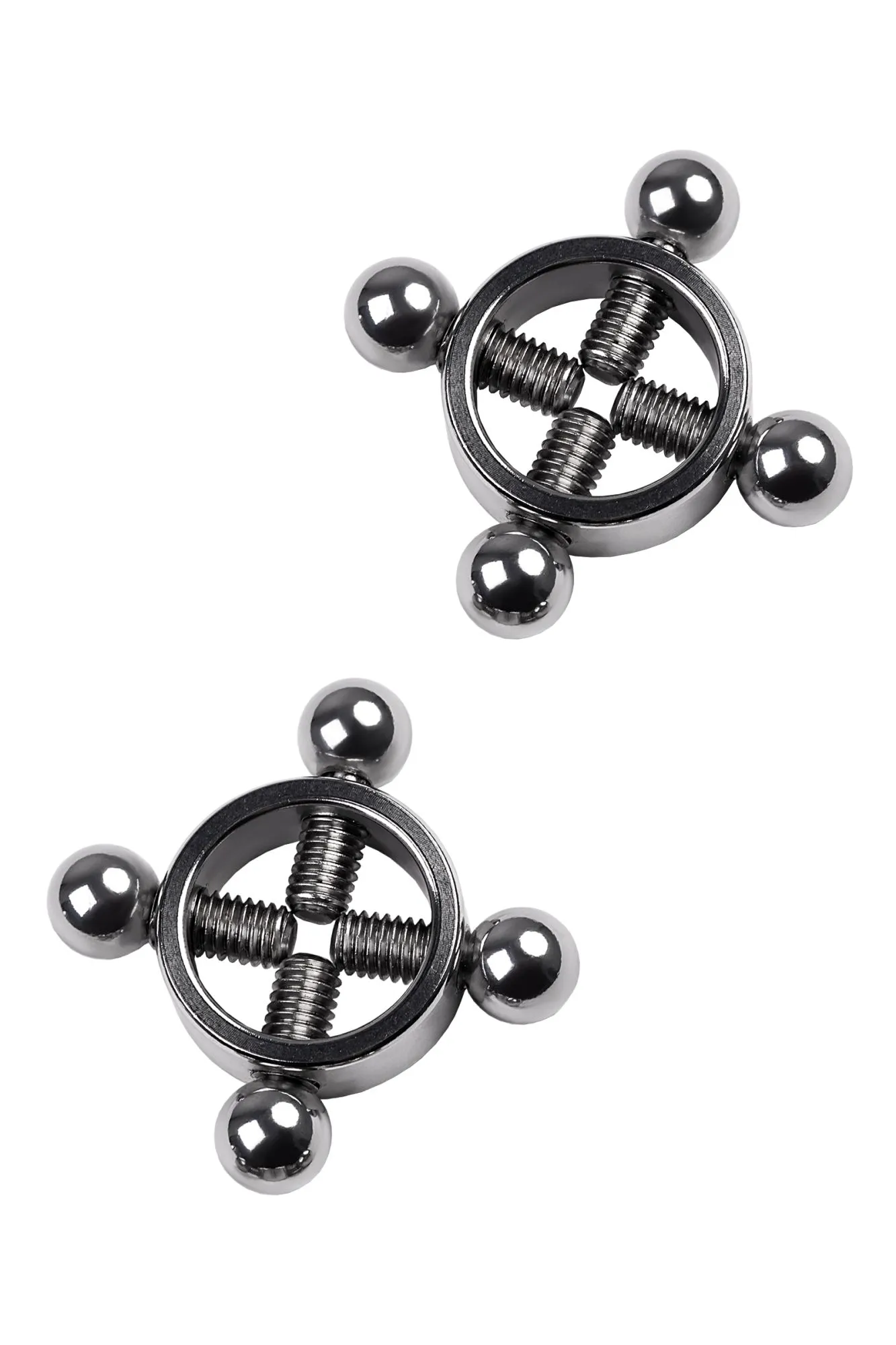 зажимы для сосков metal by toyfa, металл, серебряные, 2,6 см в Мурманске