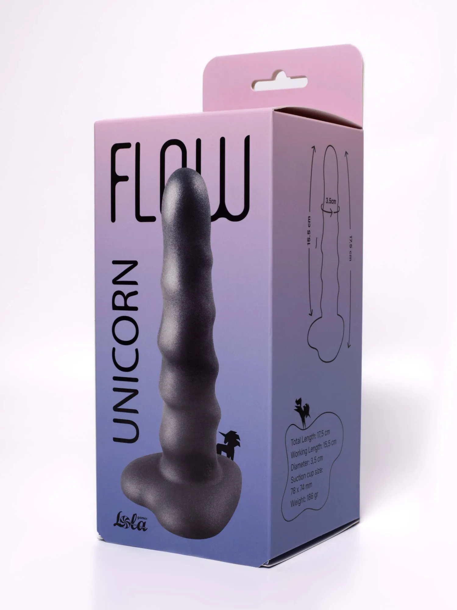 нереалистичный дилдо unicorn black 2043-03lola в Мурманске