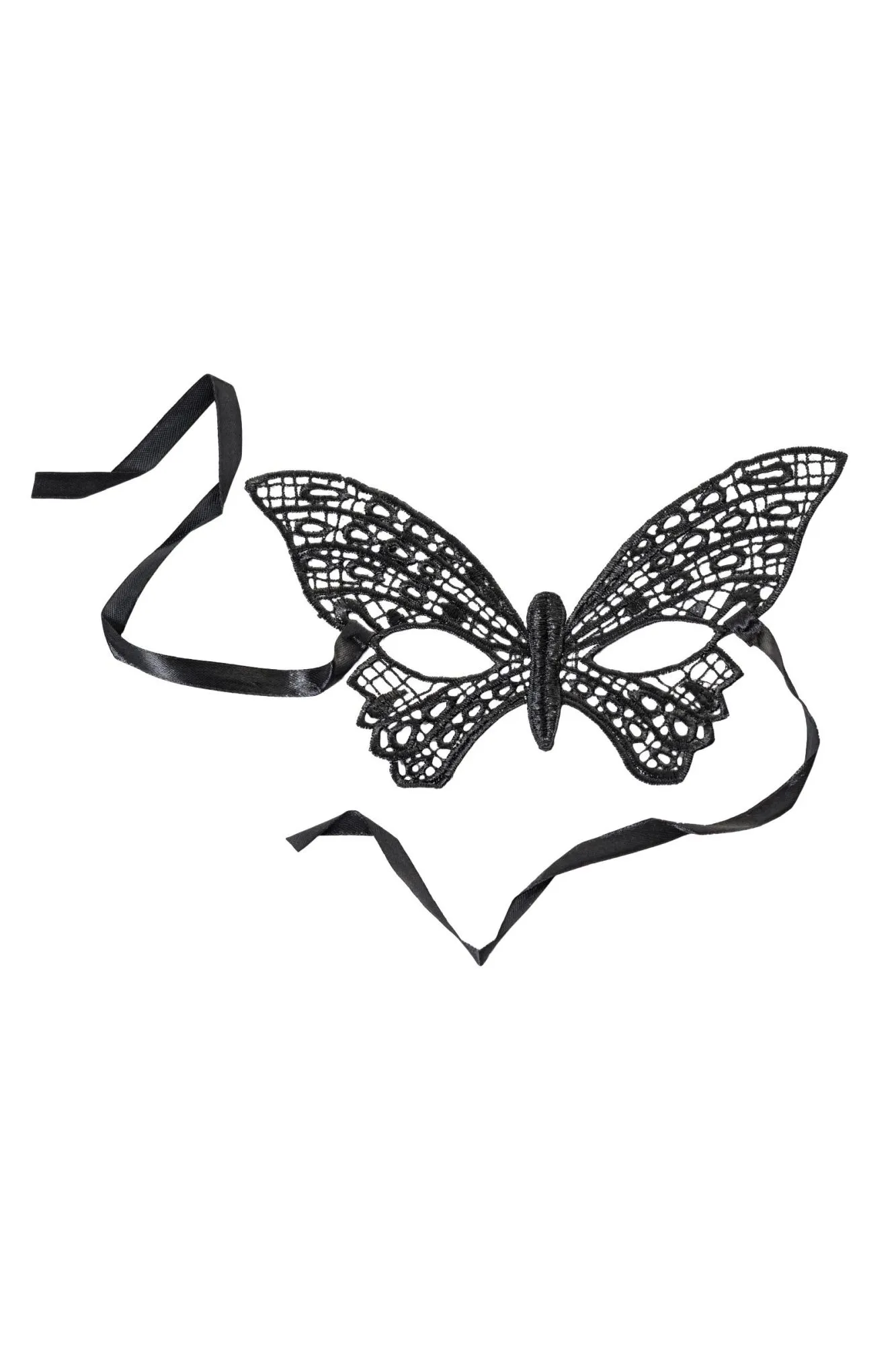 маска нитяная toyfa theatre «бабочка», текстиль, черная в Мурманске