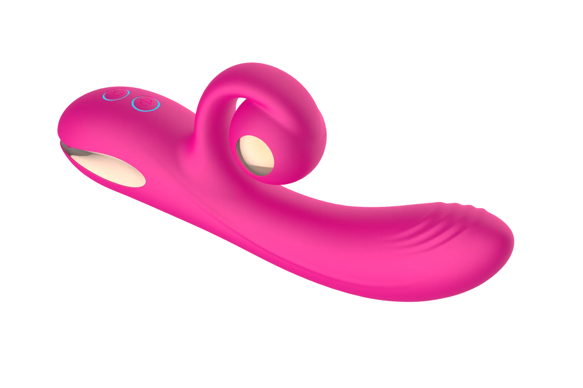 силиконовый вибратор-кролик с функцией вращения sw3052-hot-pink в Мурманске