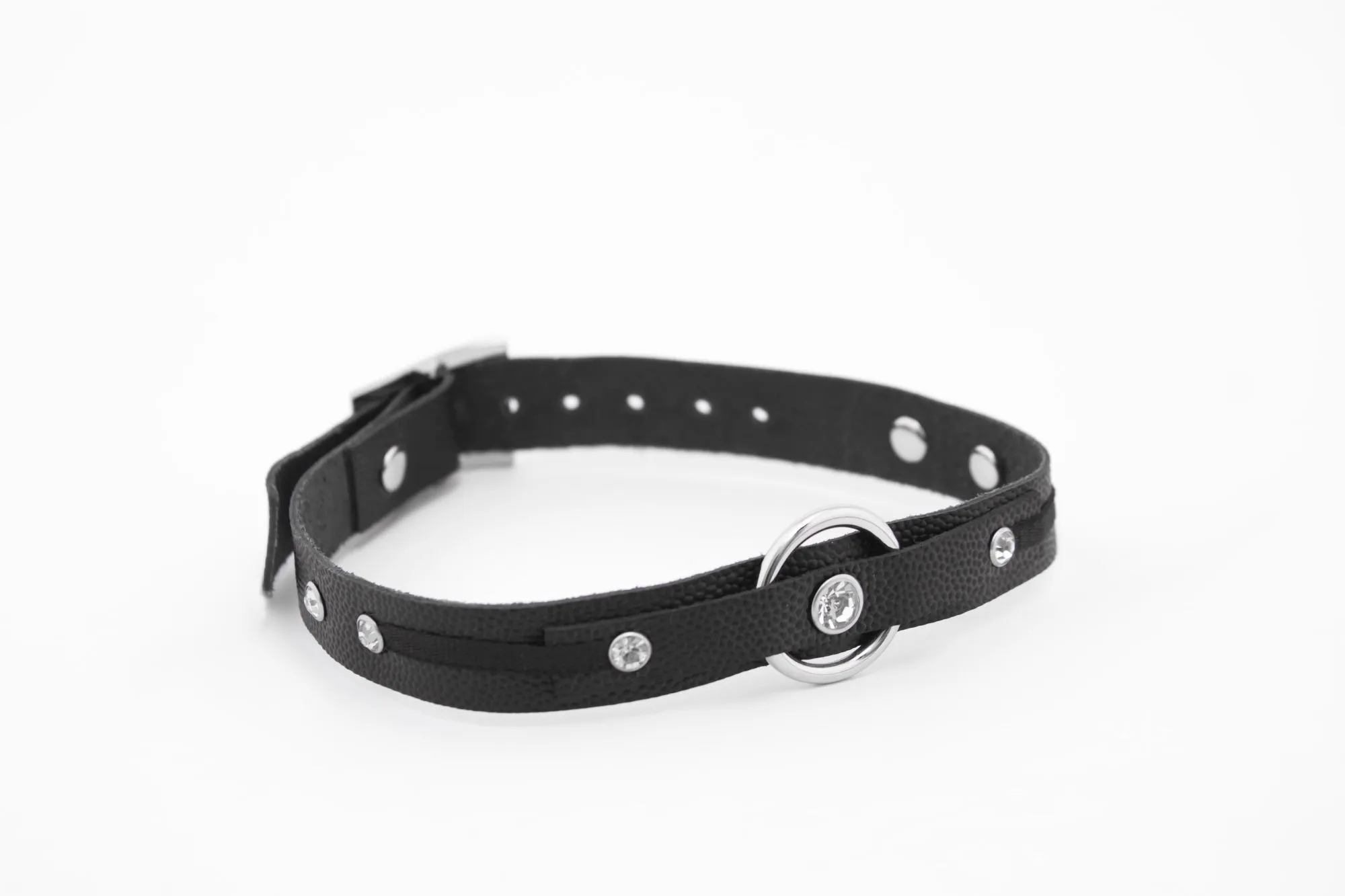 чокер с кольцом pinkrabbit, чёрный в Мурманске