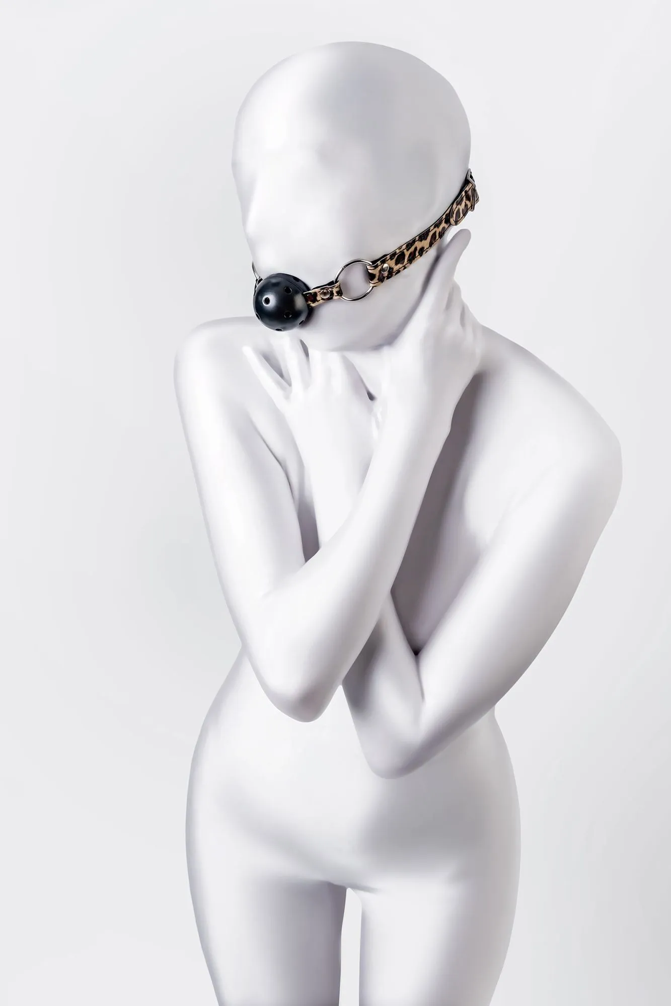 кляп anonymo #0302, abs пластик, черный, 64 см в Мурманске