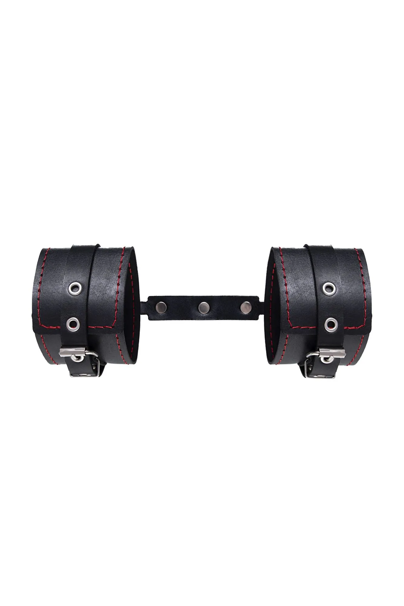 оковы pecado bdsm, однослойные с контрастной строчкой, натуральная кожа, черные в Мурманске