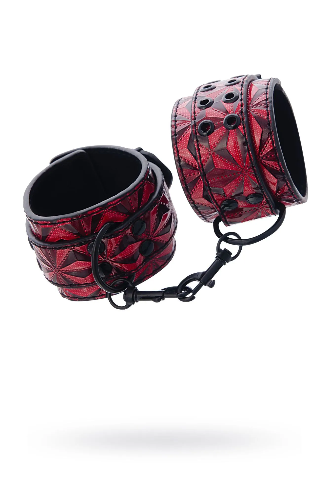 оковы toyfa theatre из материала с 3d эффектом, красные, 27 см в Мурманске