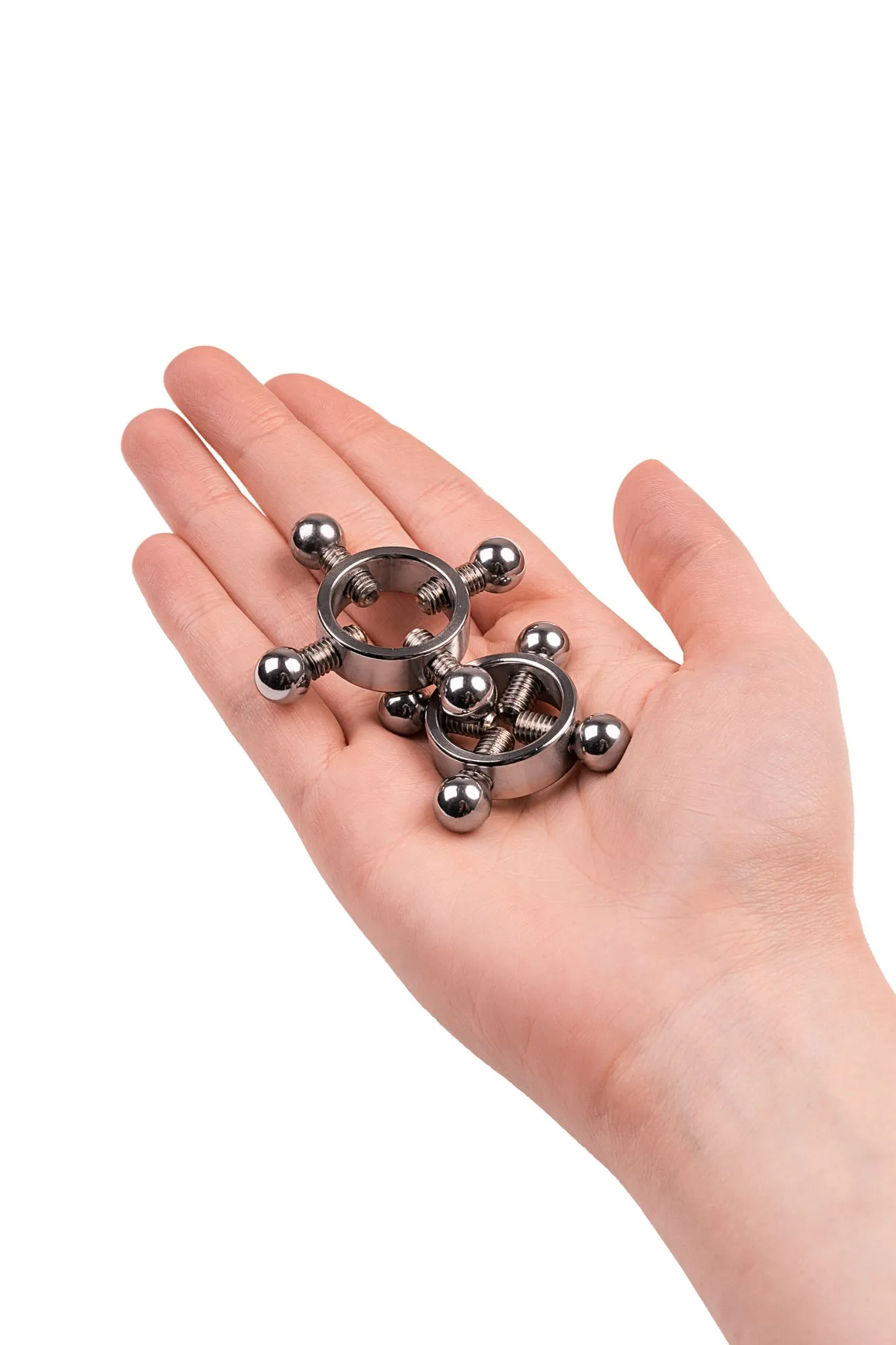 зажимы для сосков metal by toyfa, металл, серебряные, 2,6 см в Мурманске