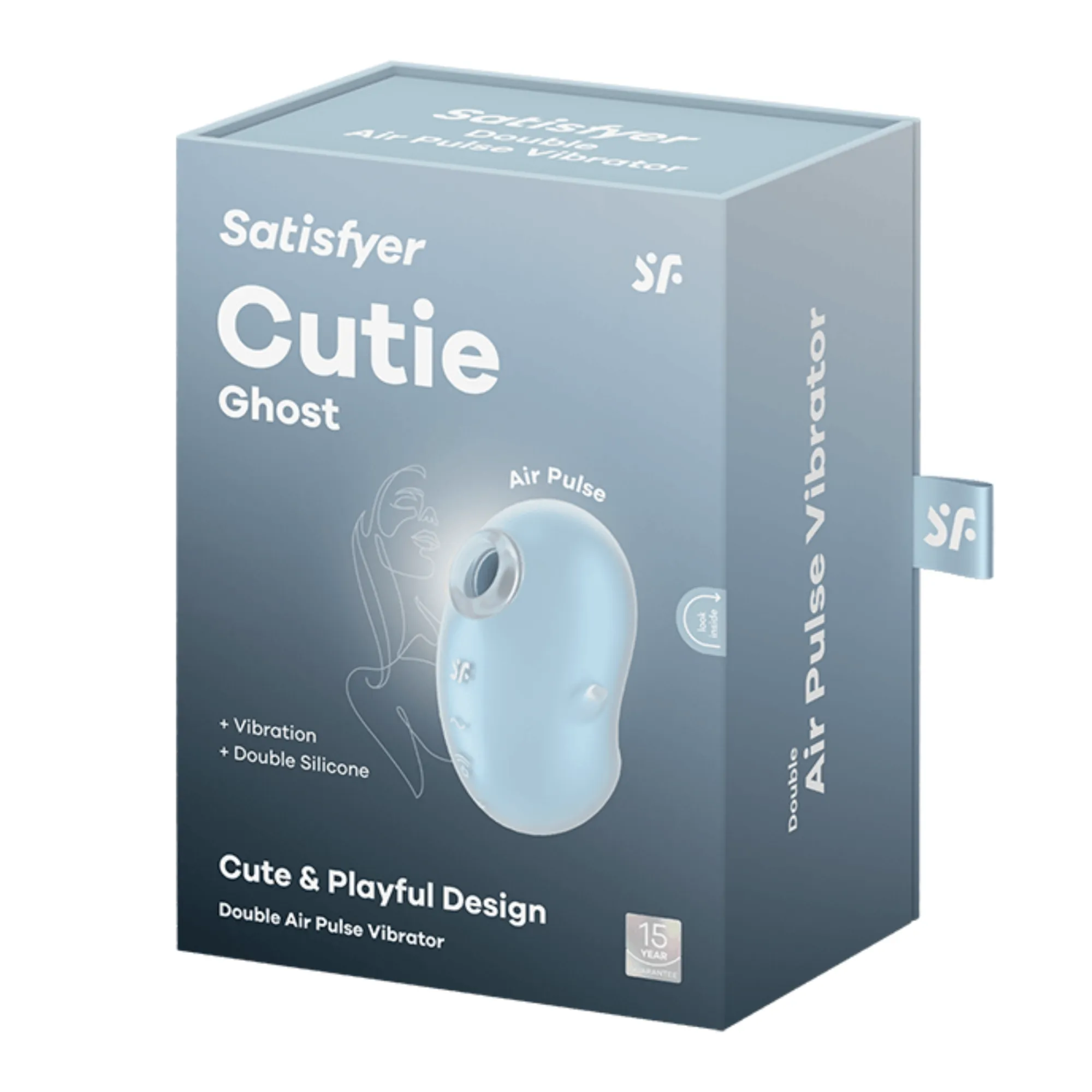 вакуумный массажер satisfyer cutie ghost light blue 067759sa в Мурманске