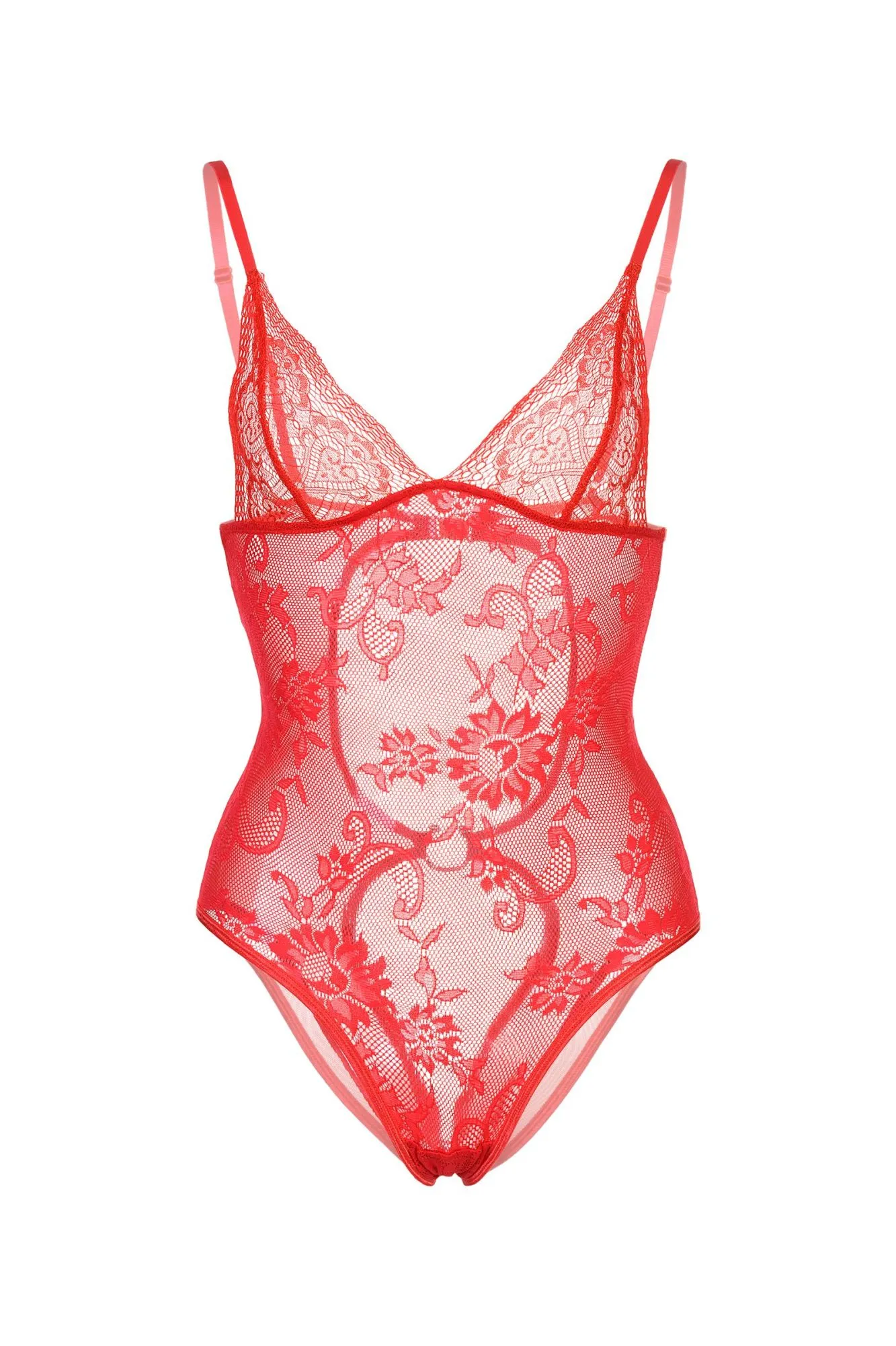 Эротическое боди candy girl c интимным доступом, красное, os в Мурманске