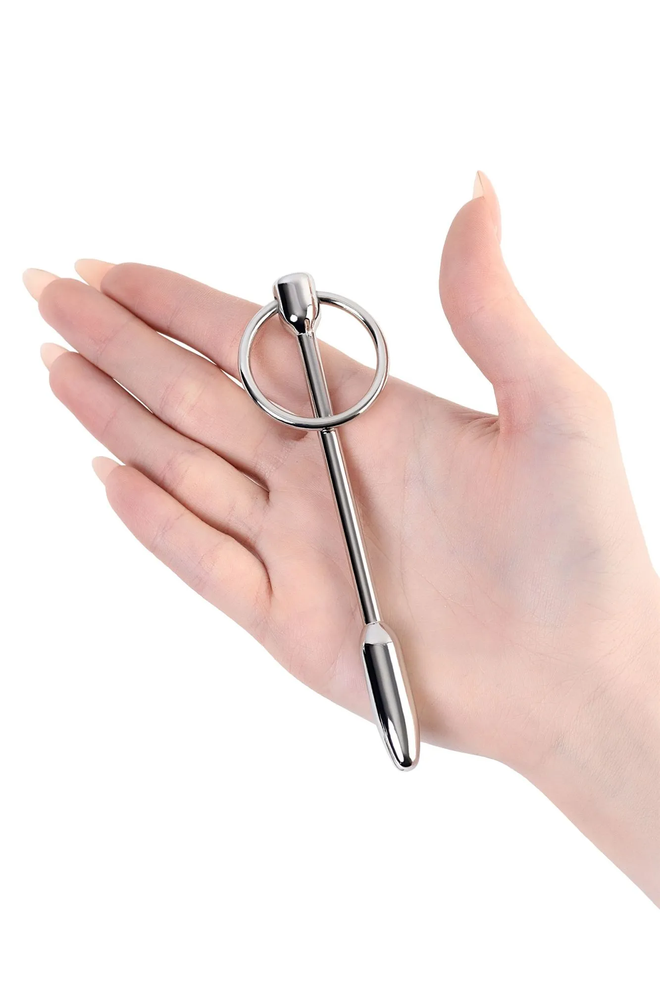 уретральный плаг-пуля toyfa metal с кольцом в основании, серебряный в Мурманске