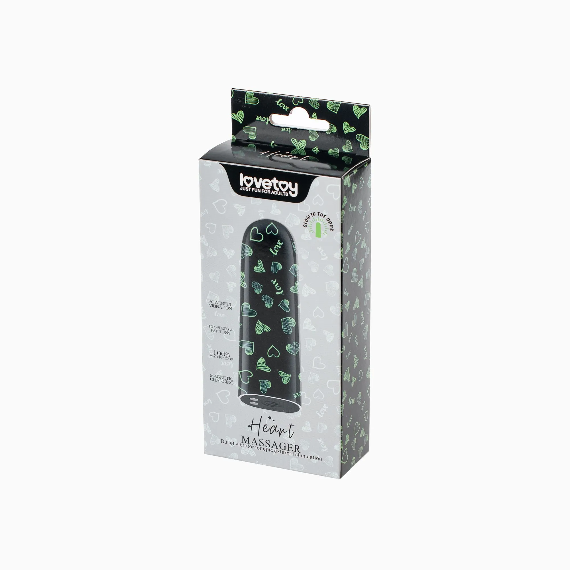  вибропуля lovetoy glow-in-the-dark heart_светится в темноте в Мурманске