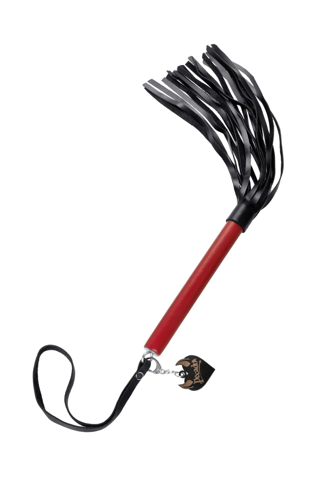 плеть pecado bdsm, красная рукоять, чёрные хлысты, натуральная кожа в Мурманске