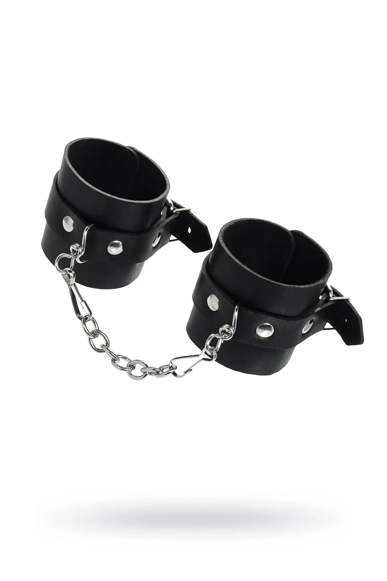 наручники pecado bdsm, однослойные натуральная кожа, черные в Мурманске