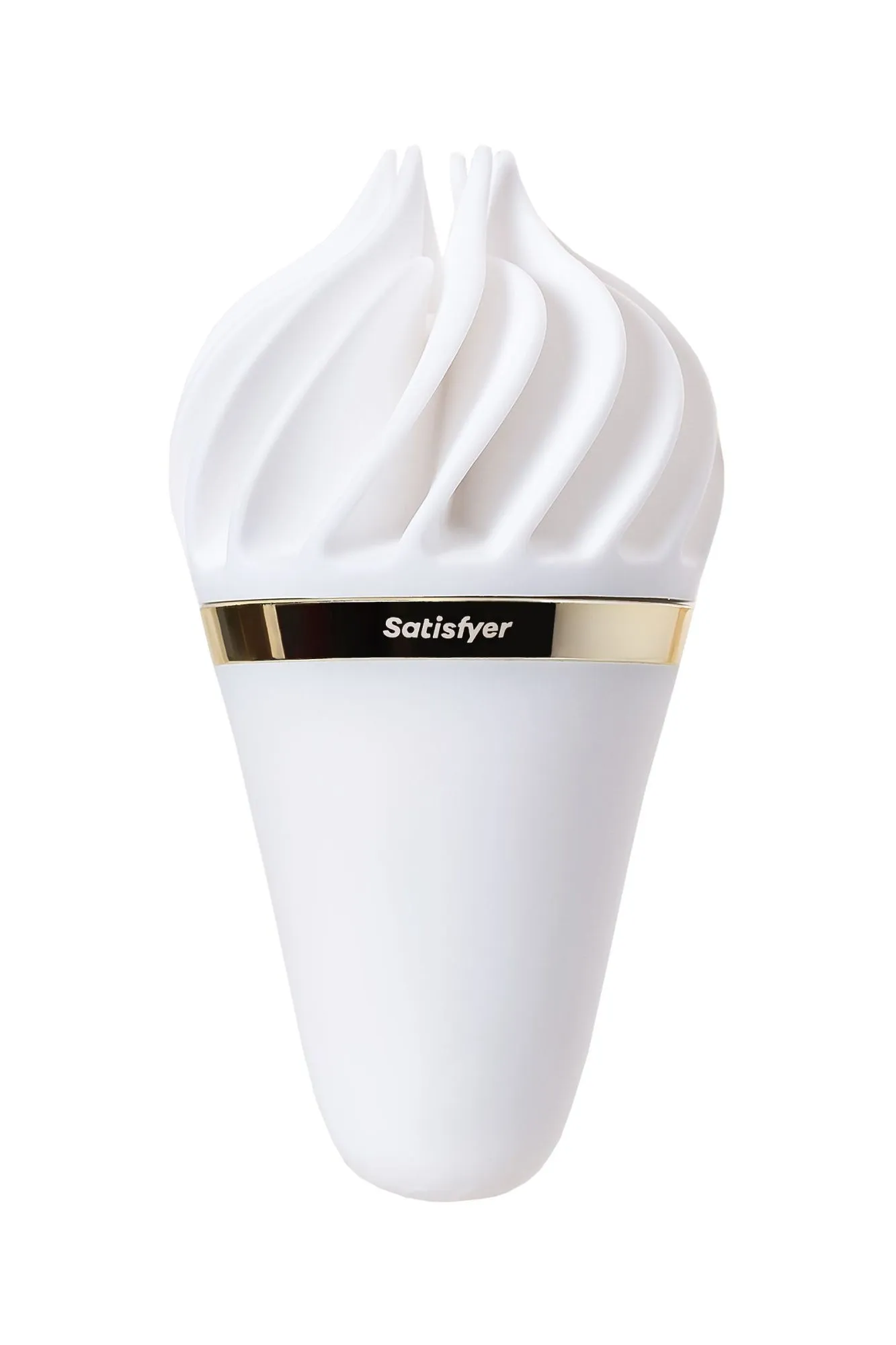 вибромассажер satisfyer layons sweet treat, силикон, белый, 10,4 см. в Мурманске