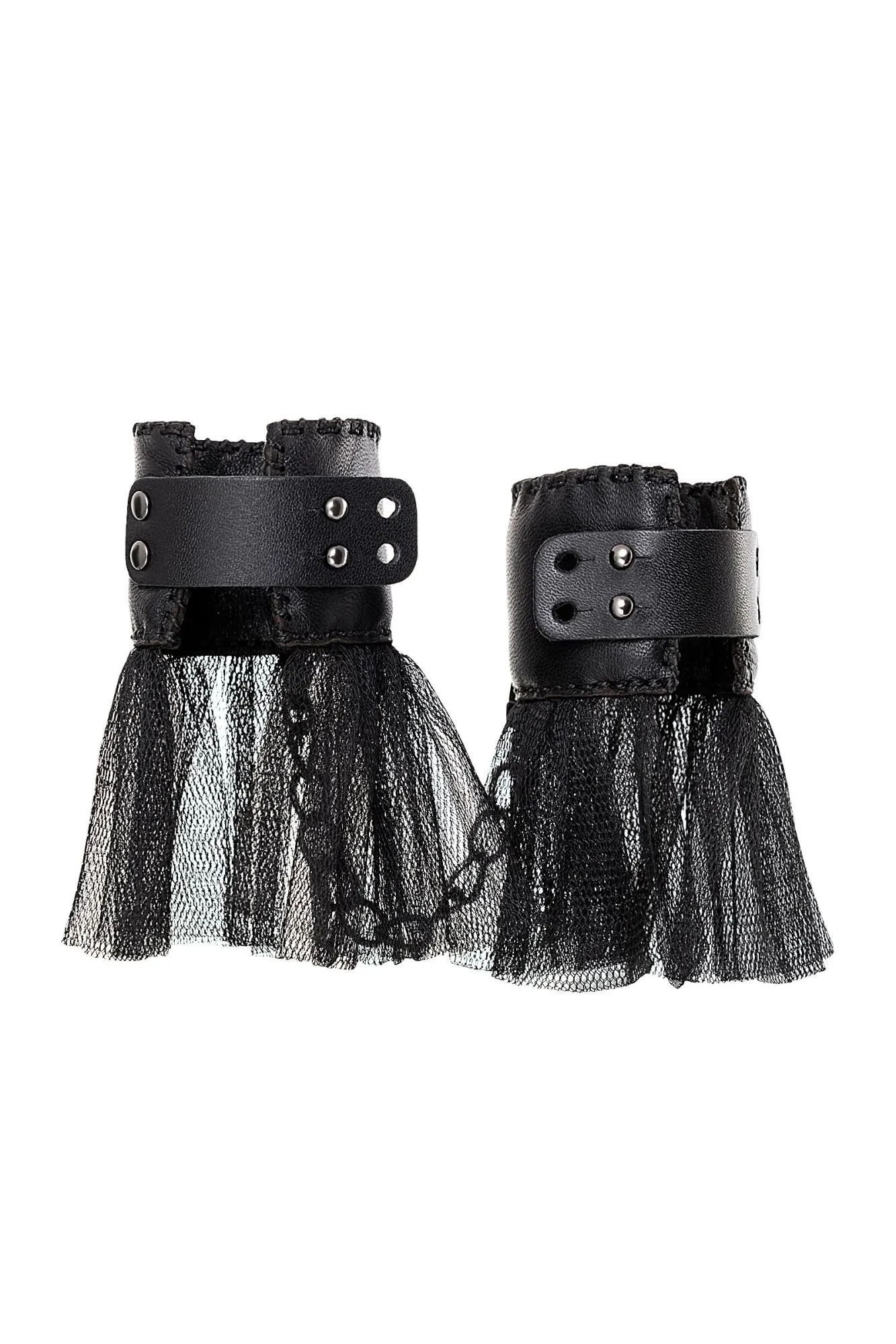 наручники штучки-дрючки с сеткой, черные в Мурманске