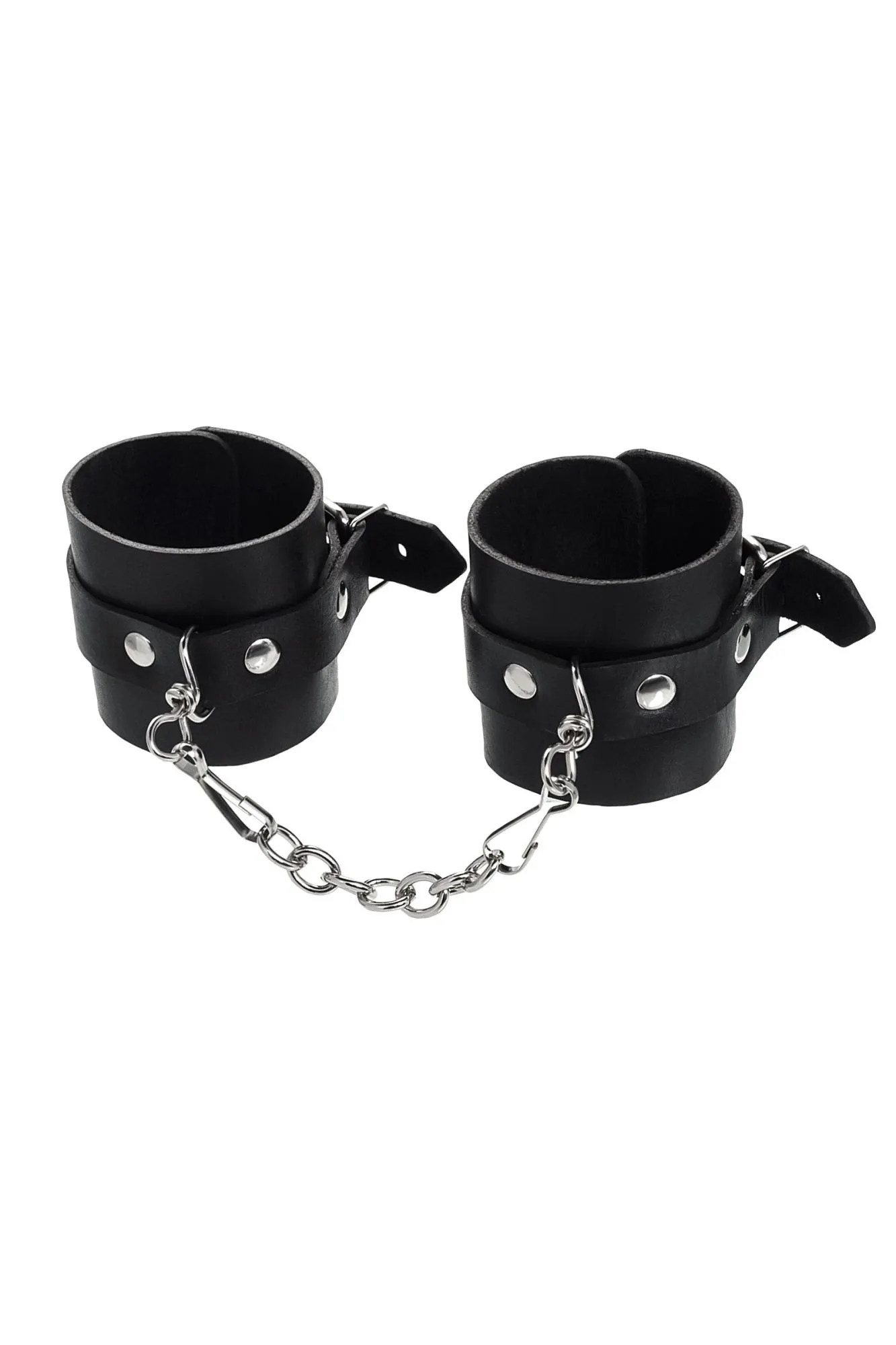 наручники pecado bdsm, однослойные натуральная кожа, черные в Мурманске