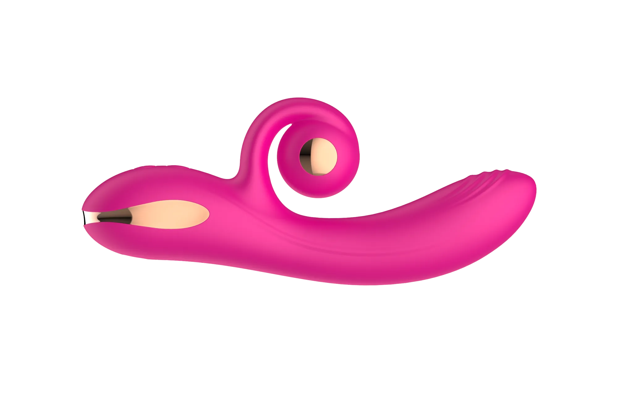 силиконовый вибратор-кролик с функцией вращения sw3052-hot-pink в Мурманске