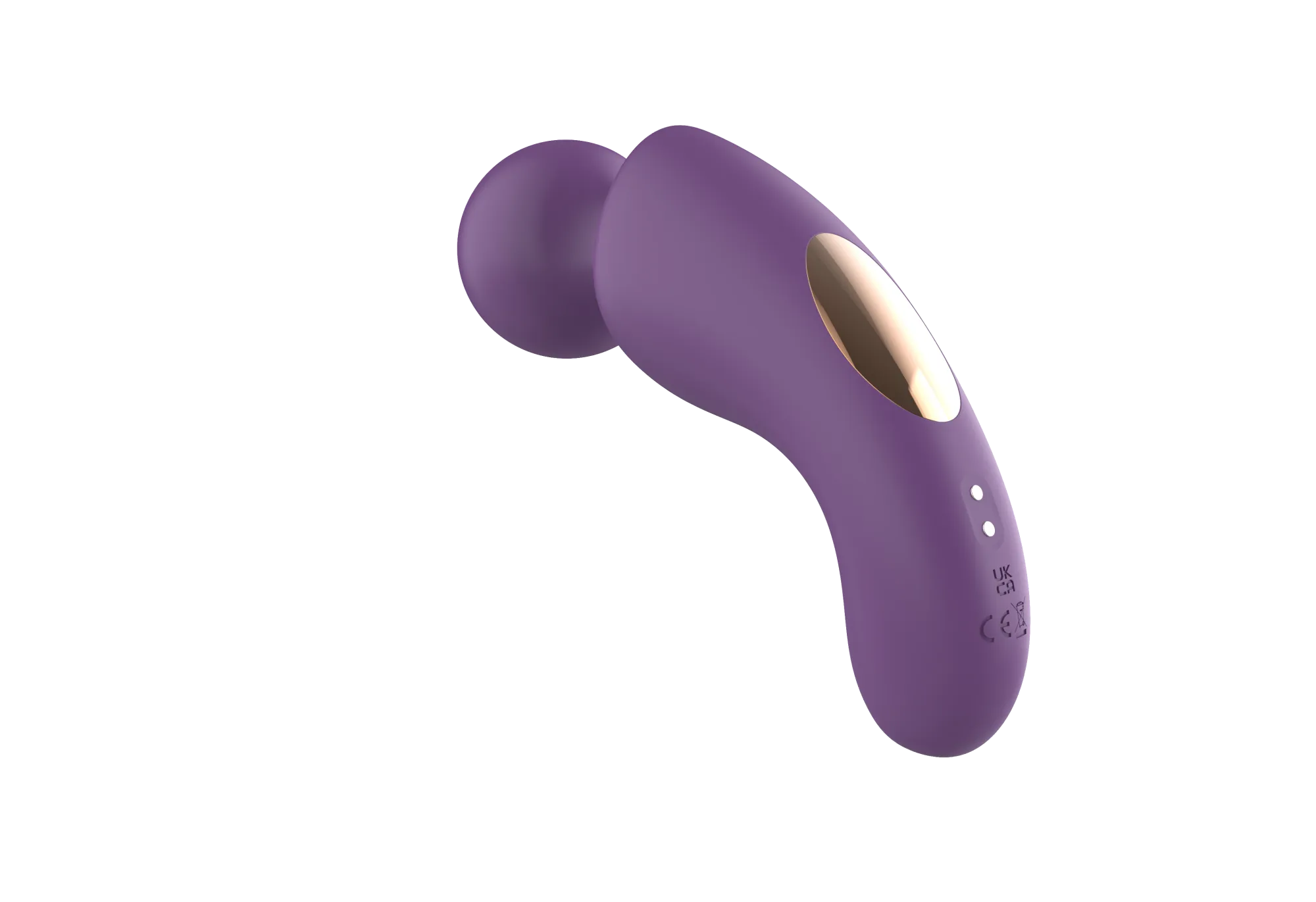 вибратор- вонд с изогнутым корпусом secwell sw24125-purple в Мурманске
