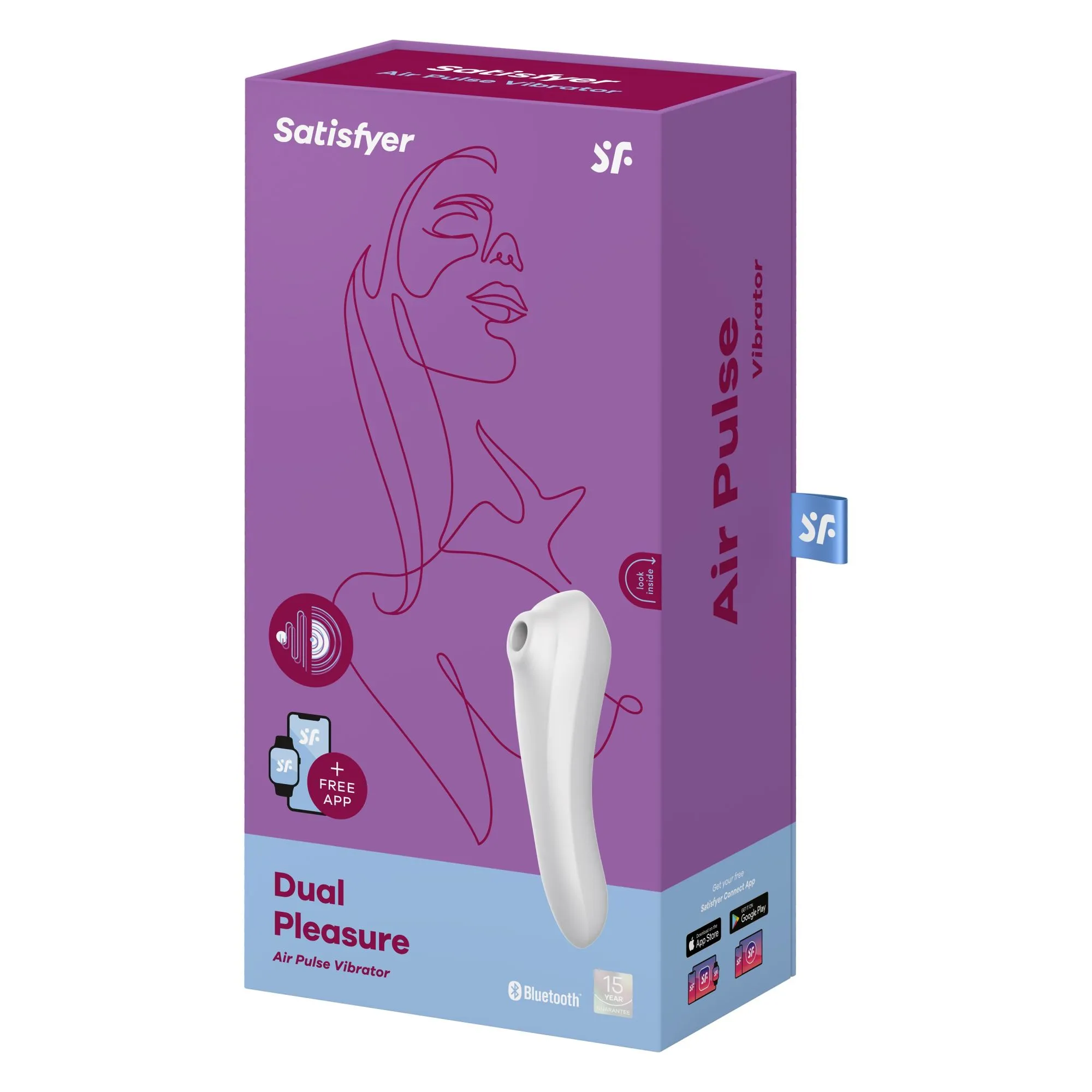 вакуумный массажер satisfyer dual pleasure white 003092sa в Мурманске