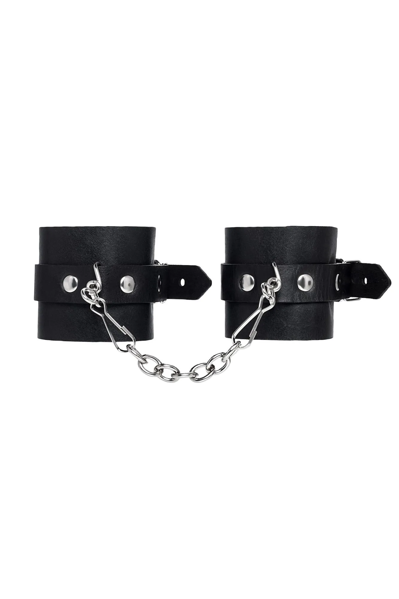 наручники pecado bdsm, однослойные натуральная кожа, черные в Мурманске