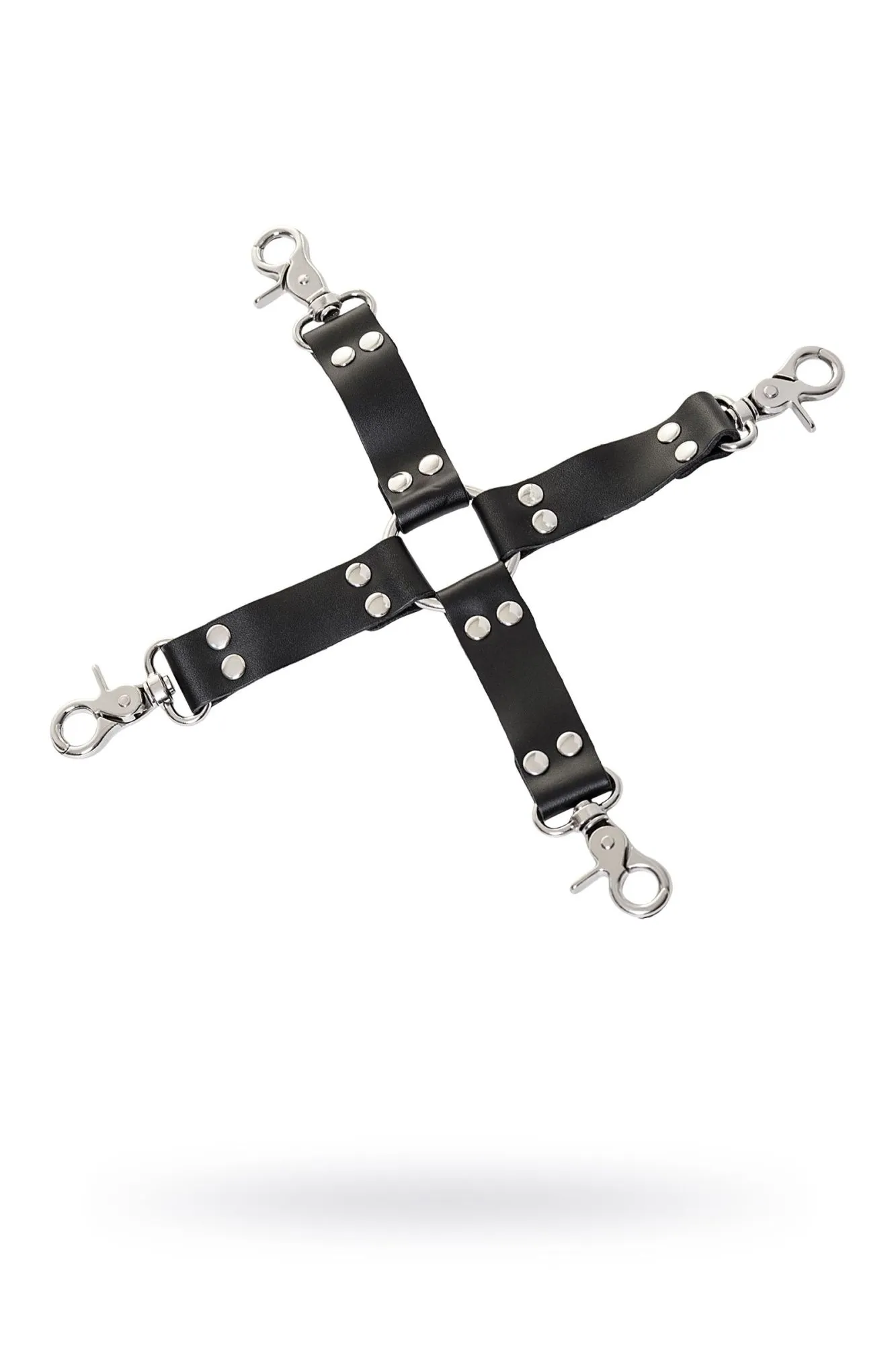 переходник бондажный toyfa theatre, кожанный, черный в Мурманске