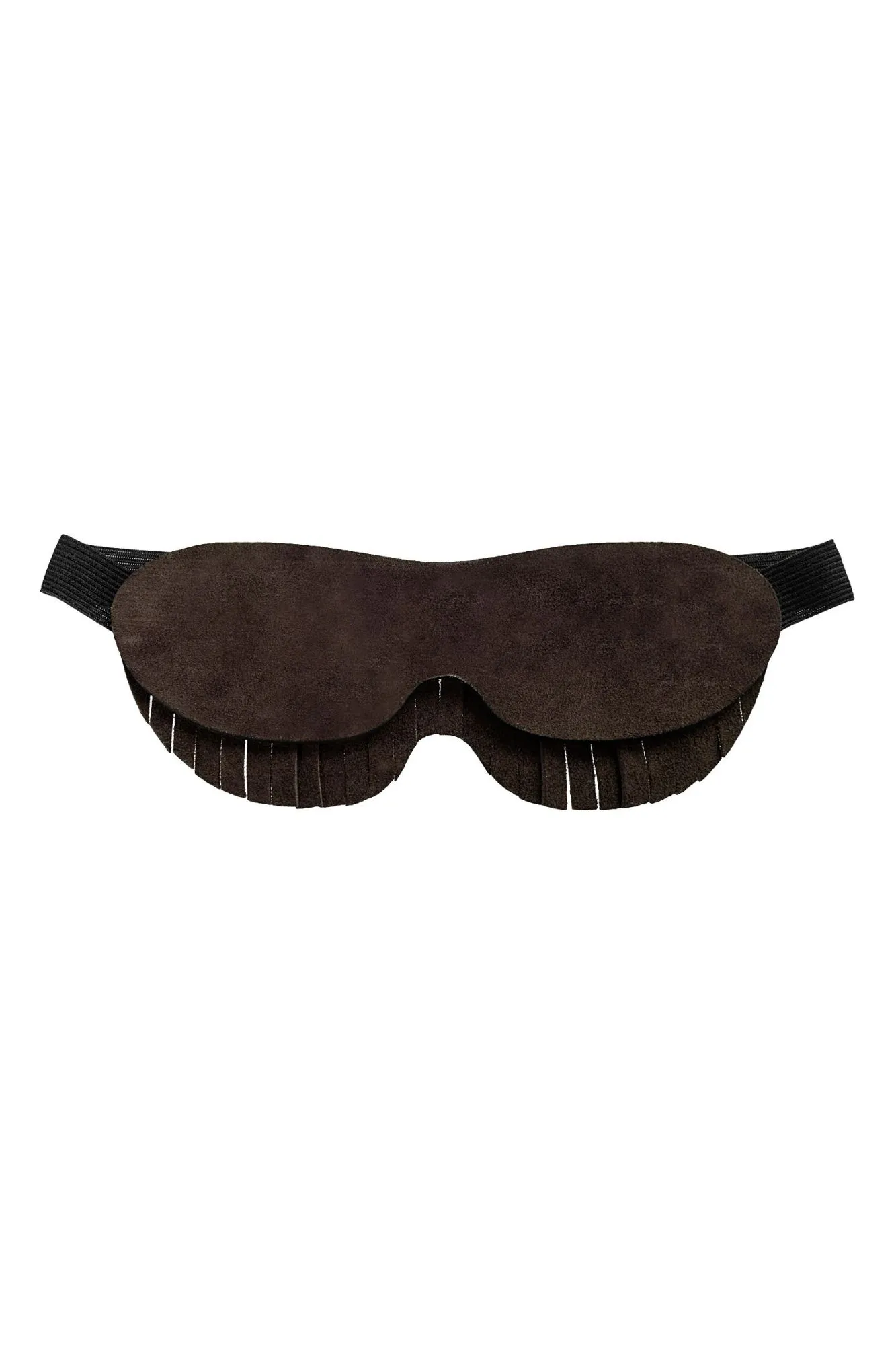 маска pecado bdsm, с бахромой, натуральный велюр, коричневый в Мурманске