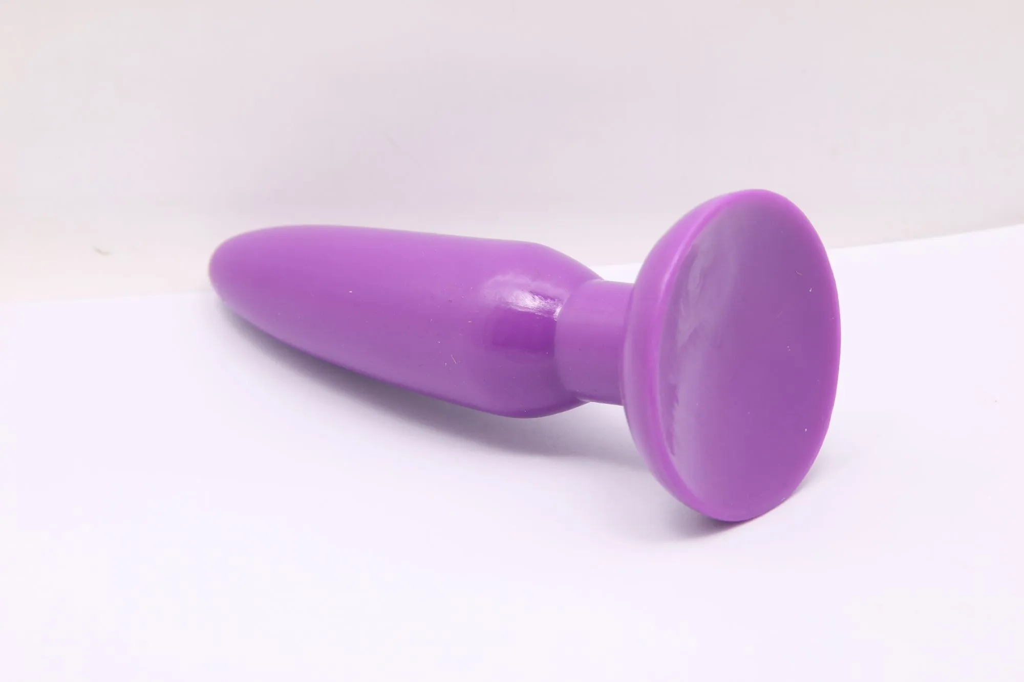 анальная пробка с присоской 3,7 см purple bi-017001r в Мурманске