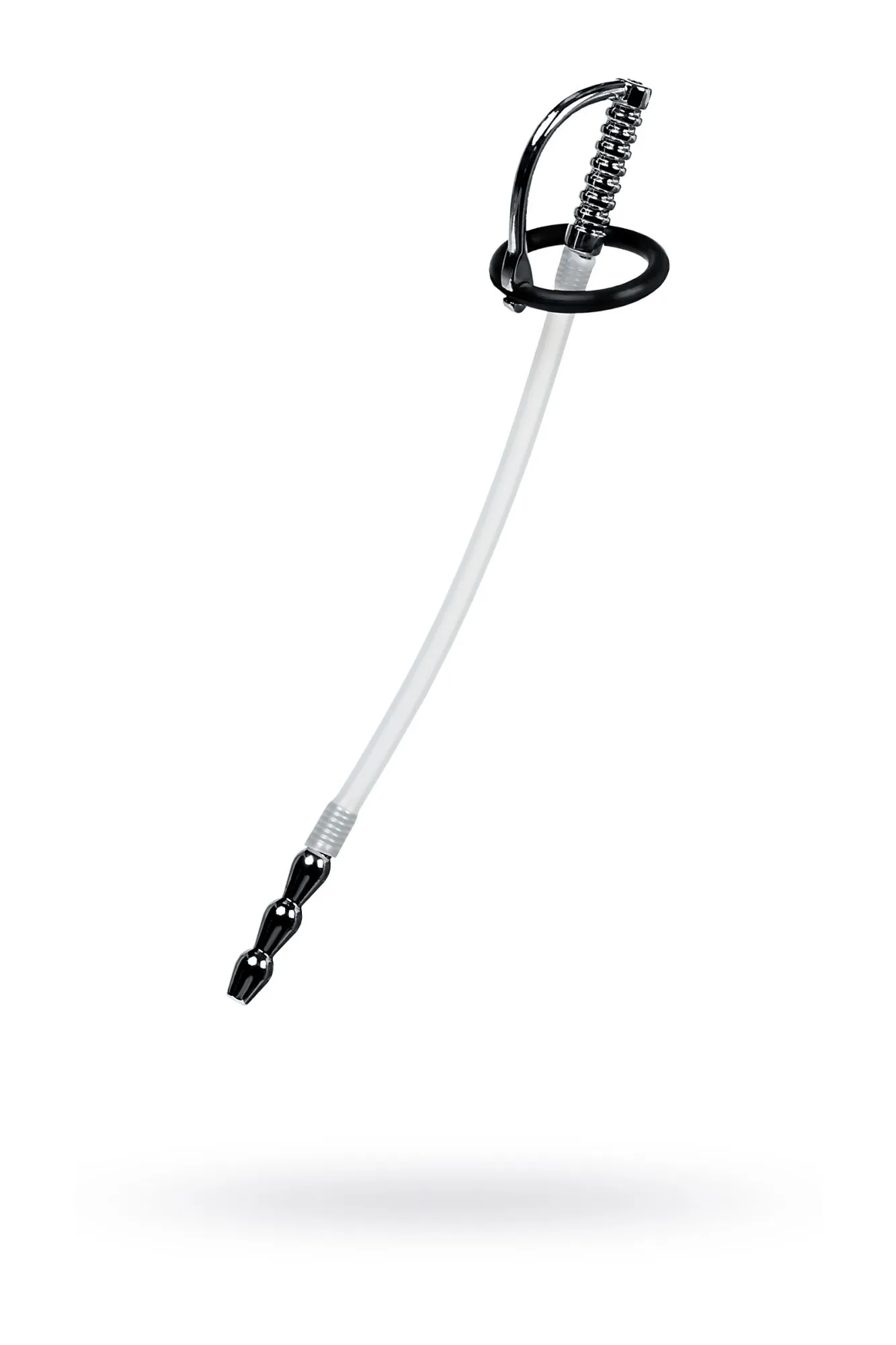 уретральный катетер metal by toyfa, со сменными фиксирующими кольцами, силикон, серебряный в Мурманске