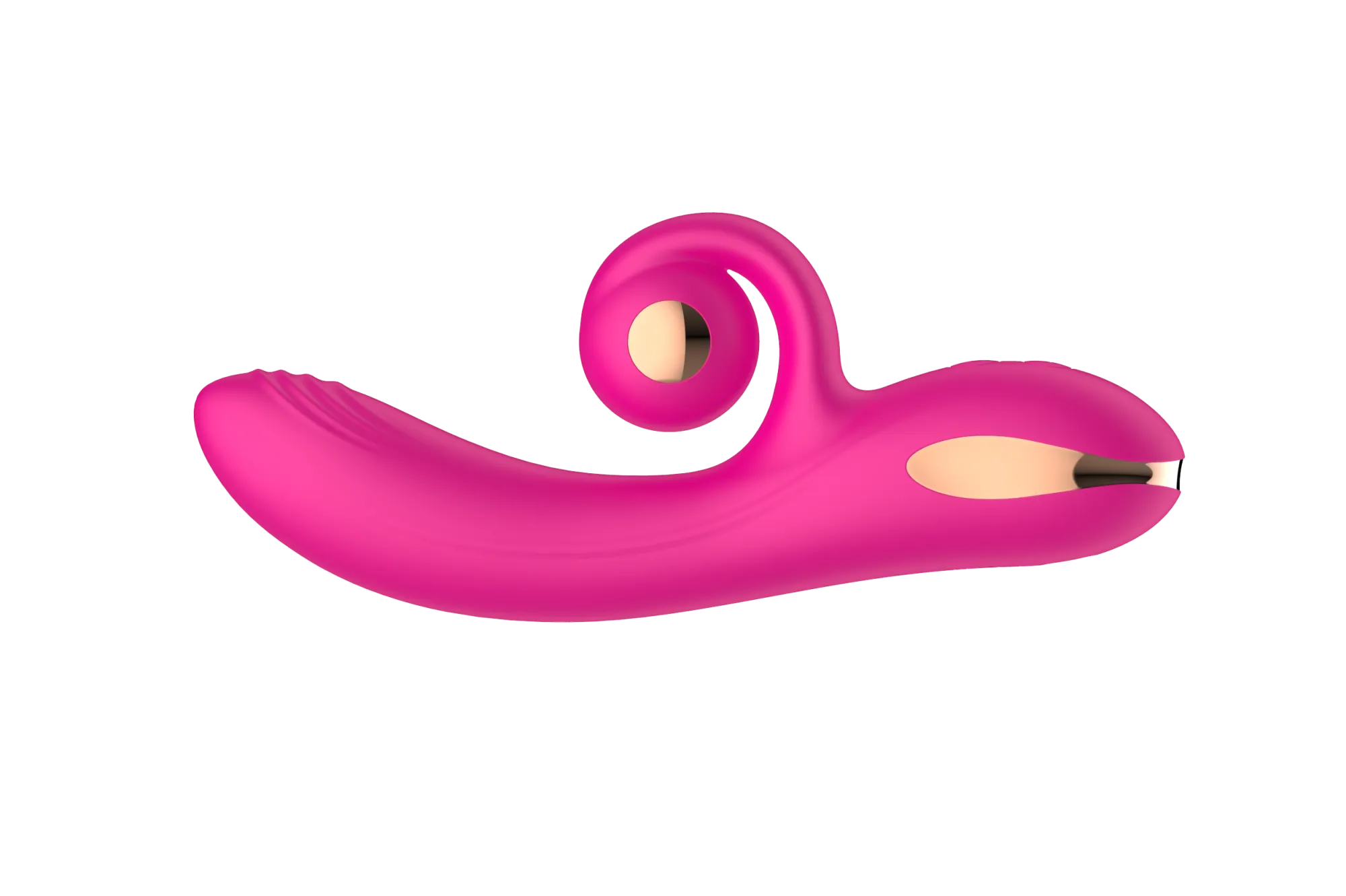 силиконовый вибратор-кролик с функцией вращения sw3052-hot-pink в Мурманске