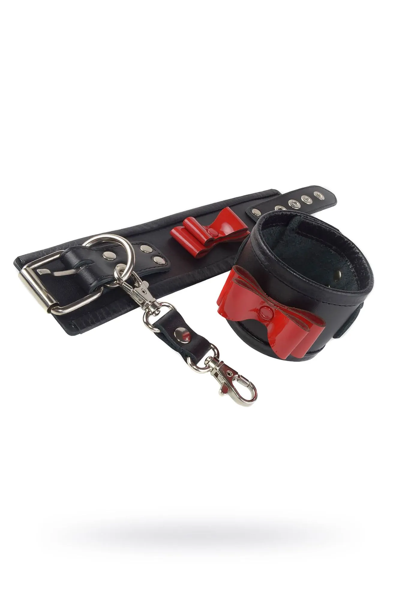 наручники sitabella, кожа, чёрные в Мурманске