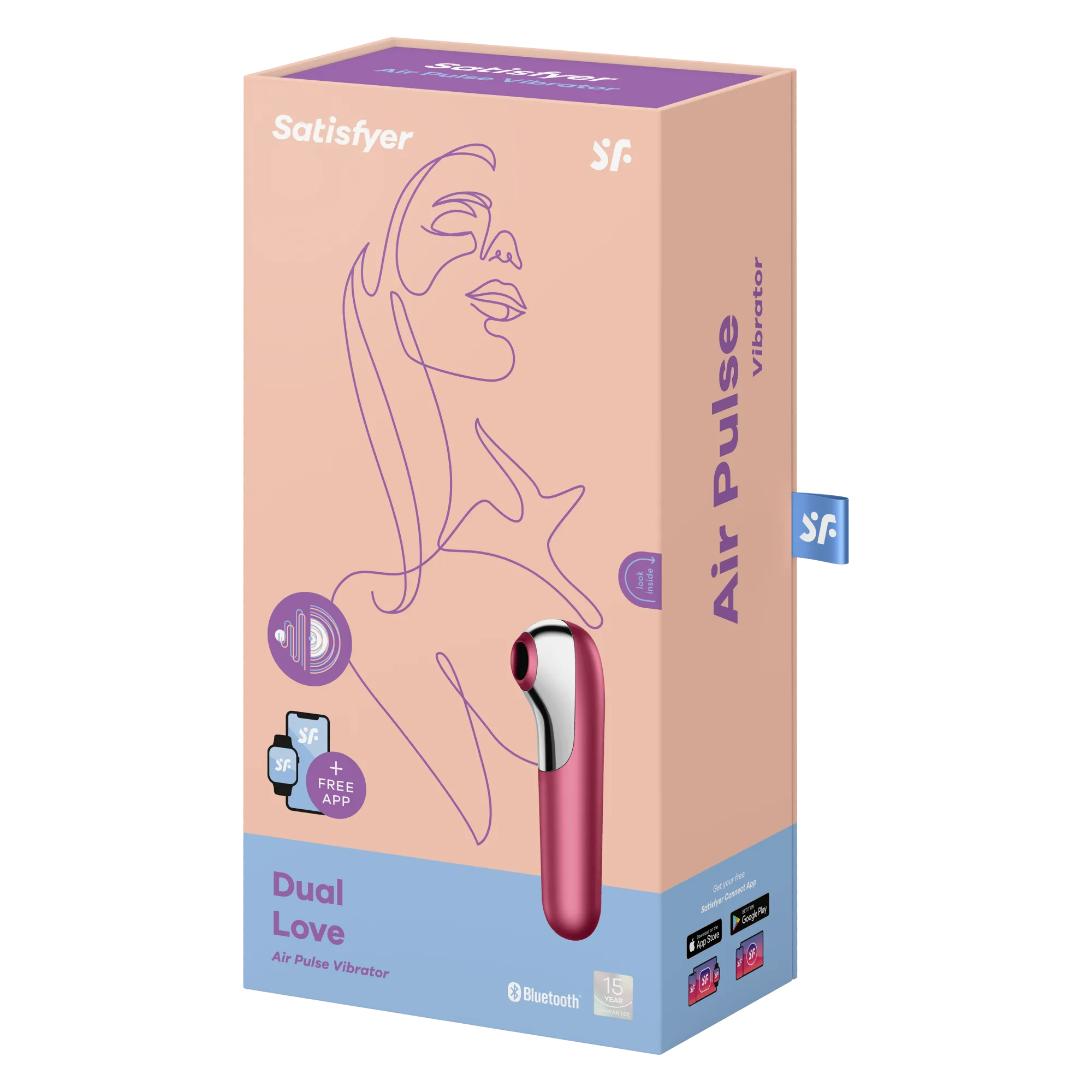 вакуумный массажер satisfyer dual love pink 003054sa в Мурманске