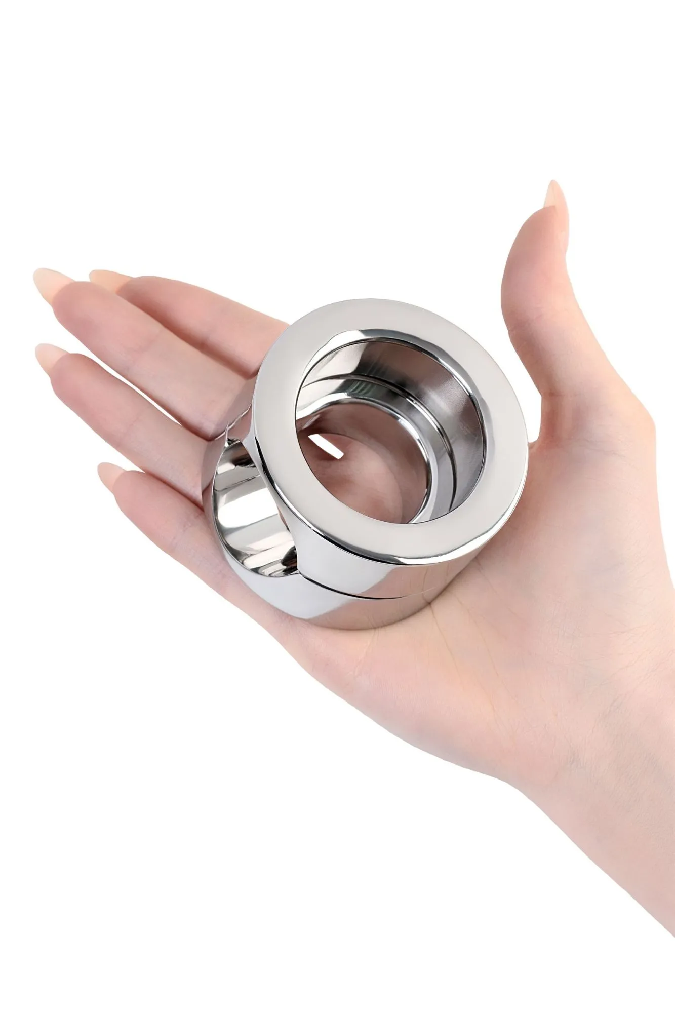 утяжелитель на пенис и мошонку toyfa metal, серебряный в Мурманске