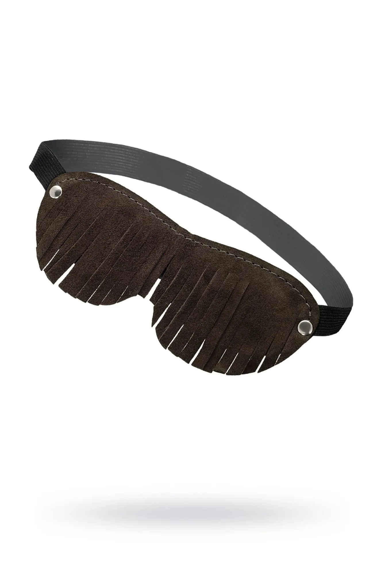 маска pecado bdsm, с бахромой, натуральный велюр, коричневый в Мурманске