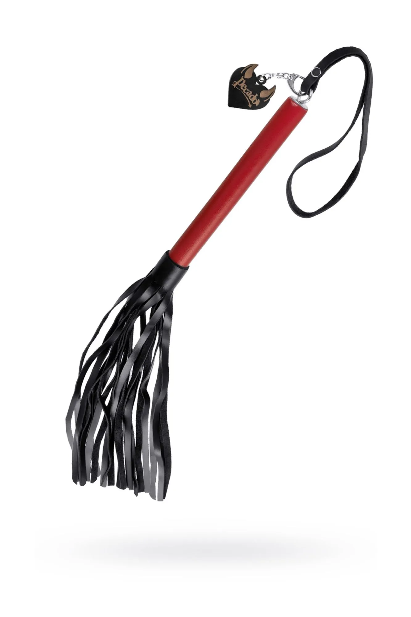 плеть pecado bdsm, красная рукоять, чёрные хлысты, натуральная кожа в Мурманске